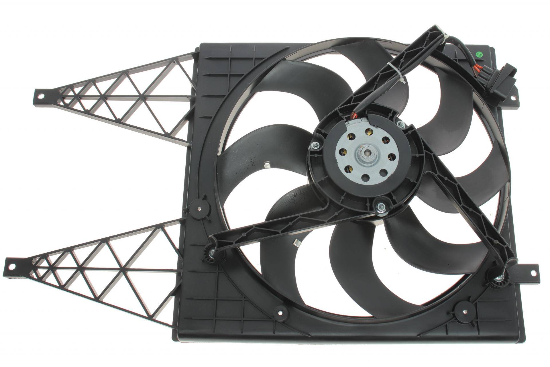 Вентилятор радіатора Skoda Rapid/Fabia 99- (з дифузором)