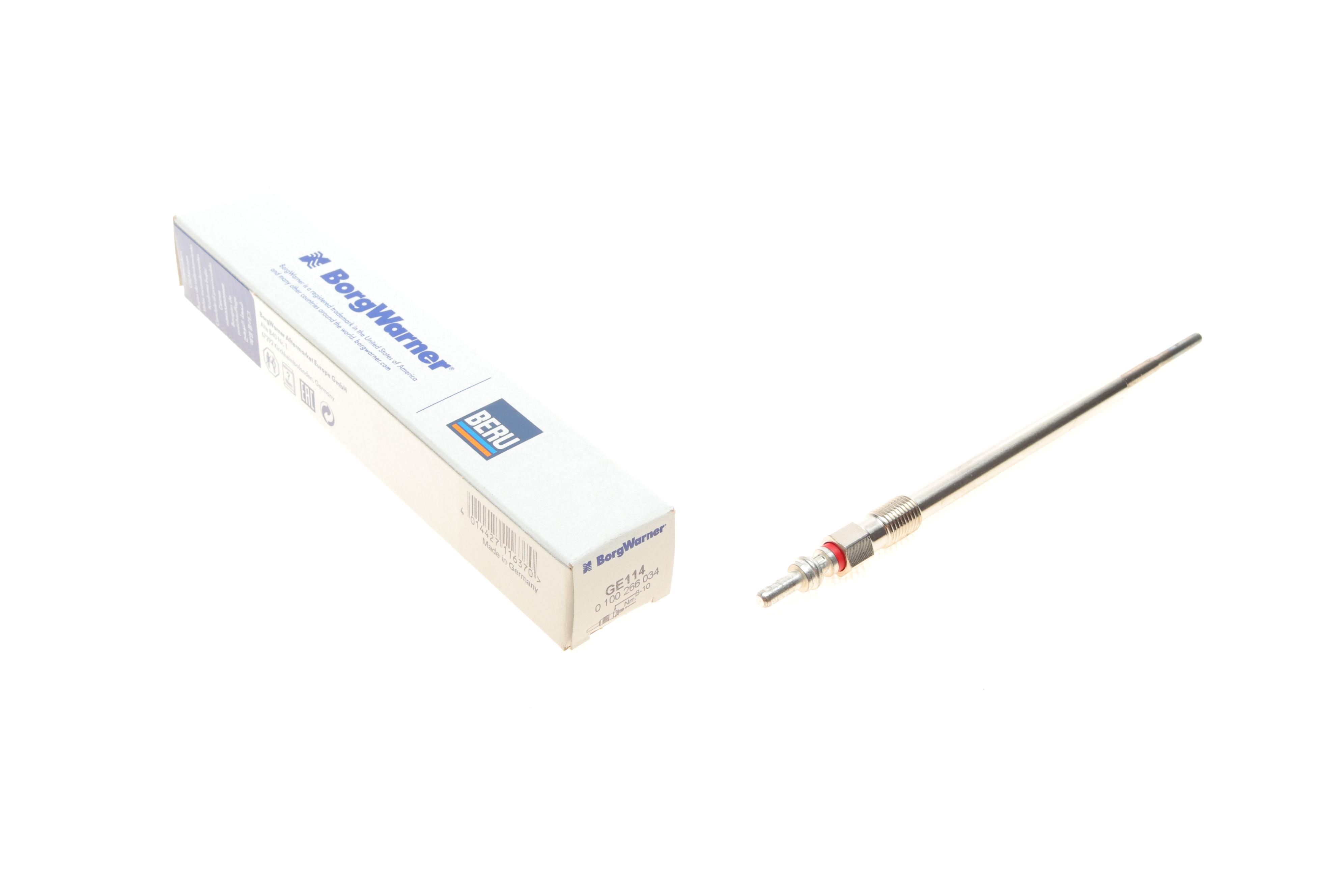 Свічка розжарювання Fiat Doblo/Ducato/Opel Combo 1.6D/2.0CDTI 10- (4.4V) M9x1.0 (L=156.5mm)