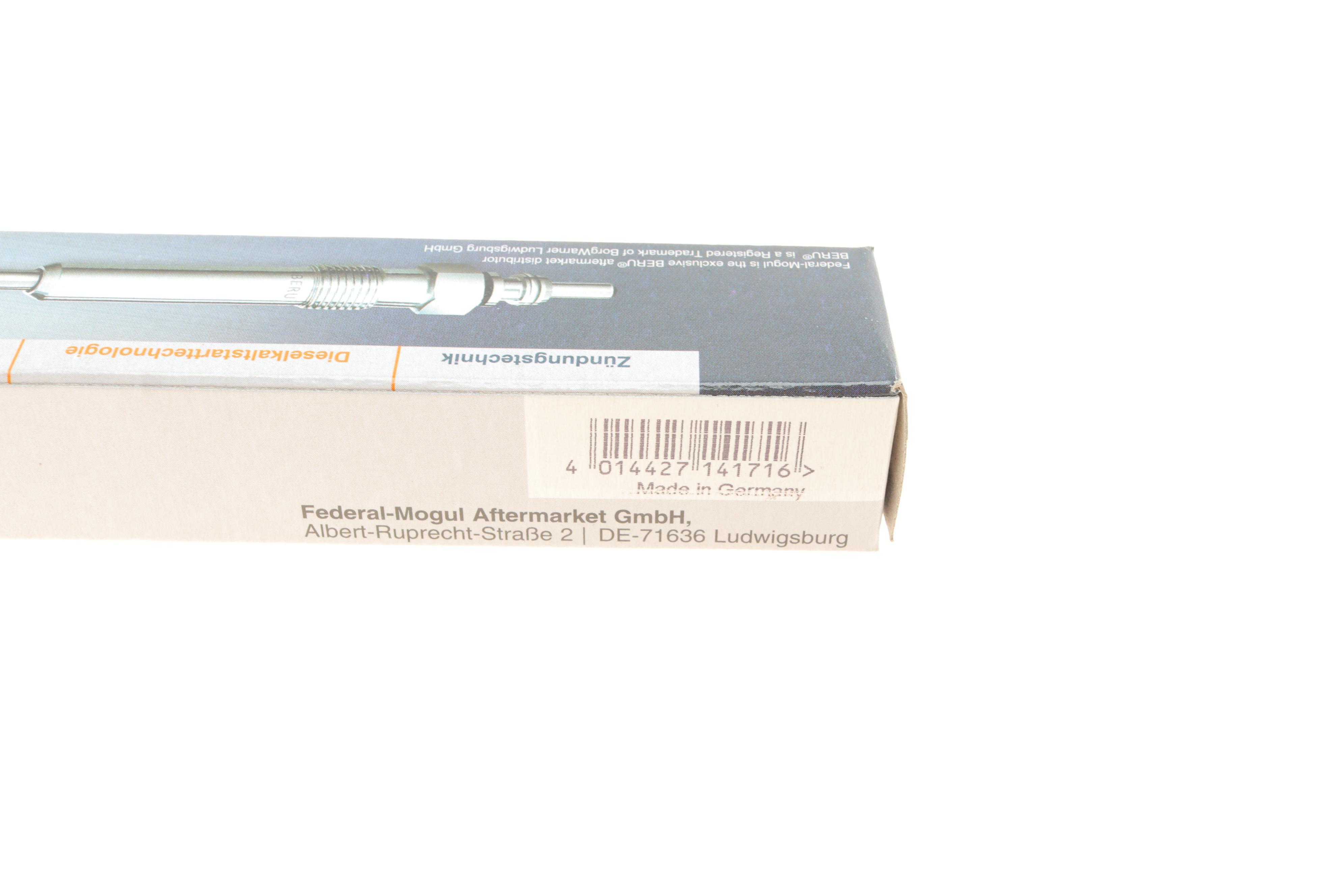 Свічка розжарювання Opel Astra J/K/Zafira C 1.6CDTI 13- (4.4V) M10x1.0 (L=146mm)