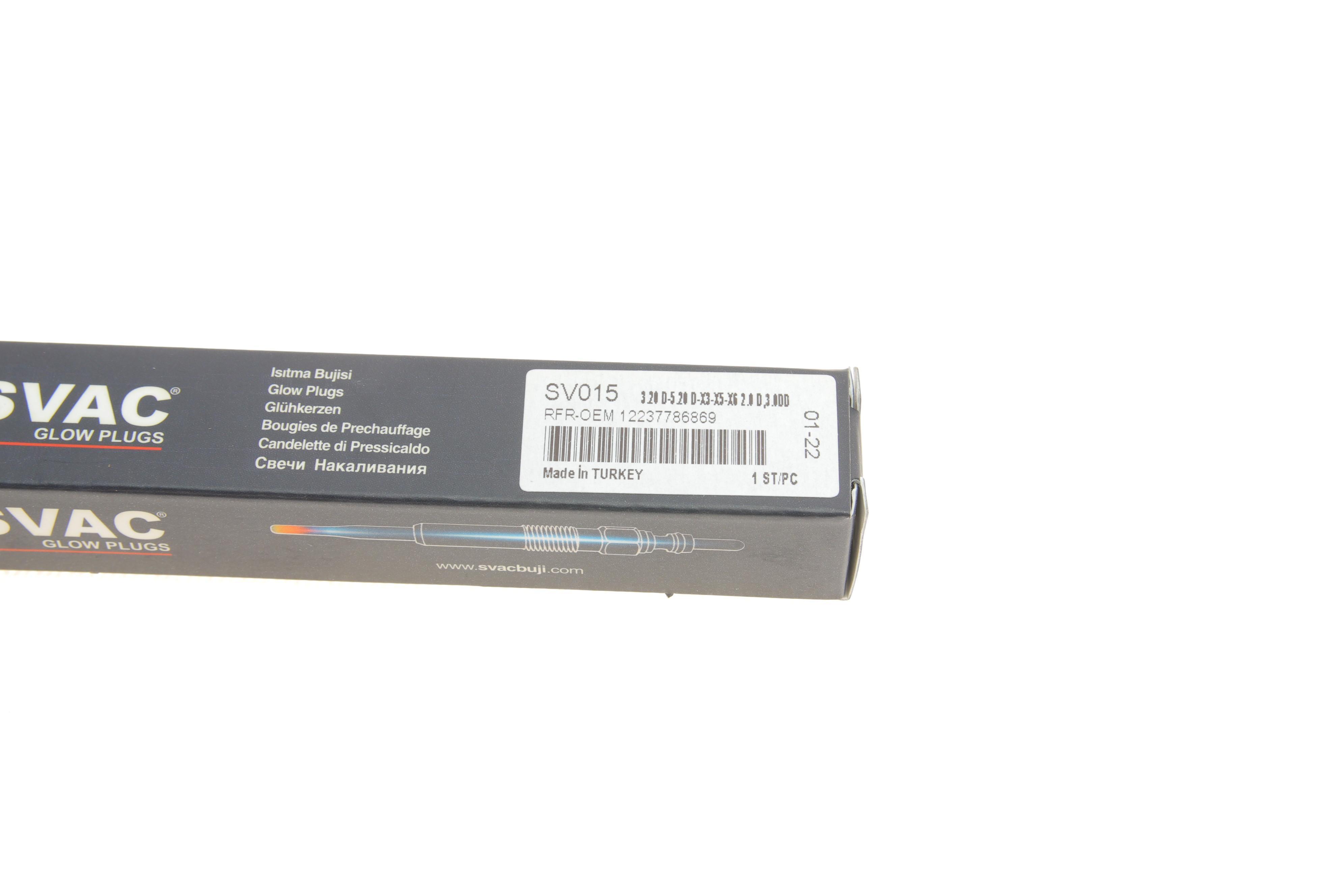 Свічка розжарювання BMW 2.0/2.5/3.0D 01-