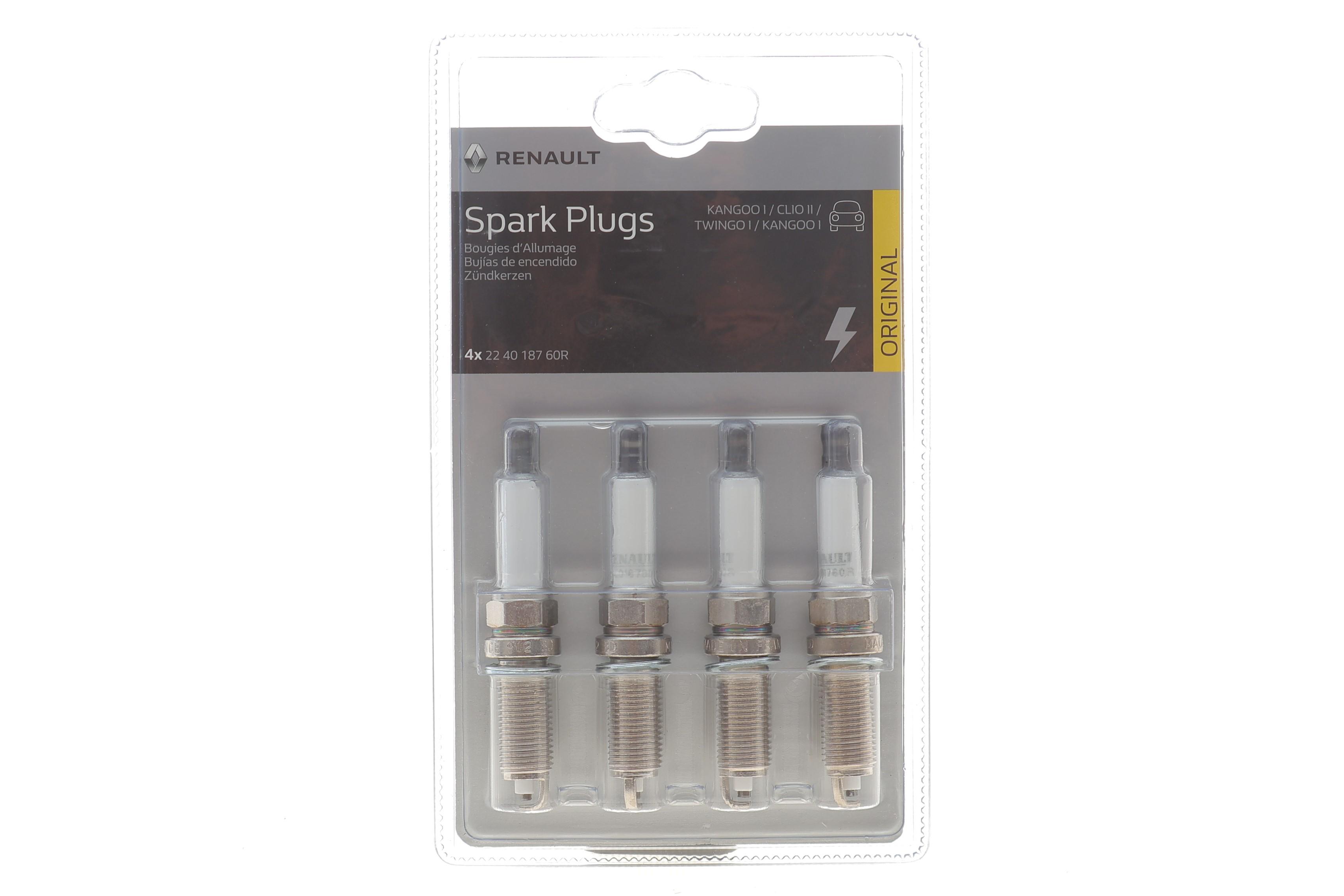 Свічка запалювання (к-кт 4шт) Dacia Logan/Renault Kangoo 1.4/1.2 16V 01-