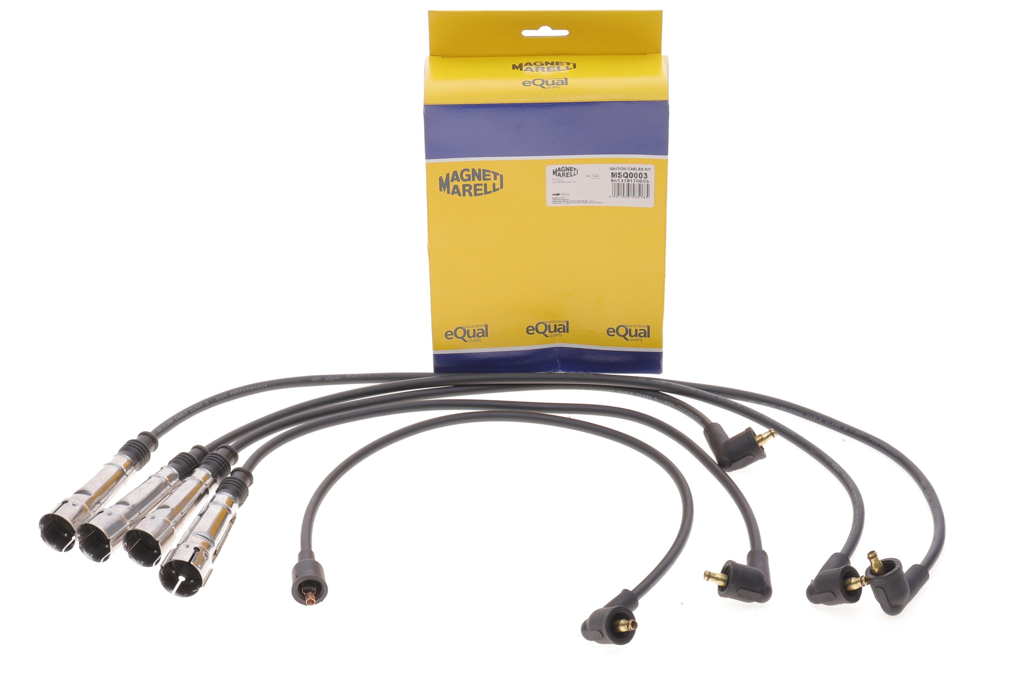 Проводи запалювання VW Golf II/III 1.4/1.8 91-/Skoda Octavia 1.6 96- (високовольтні) (к-кт) (MSQ0003