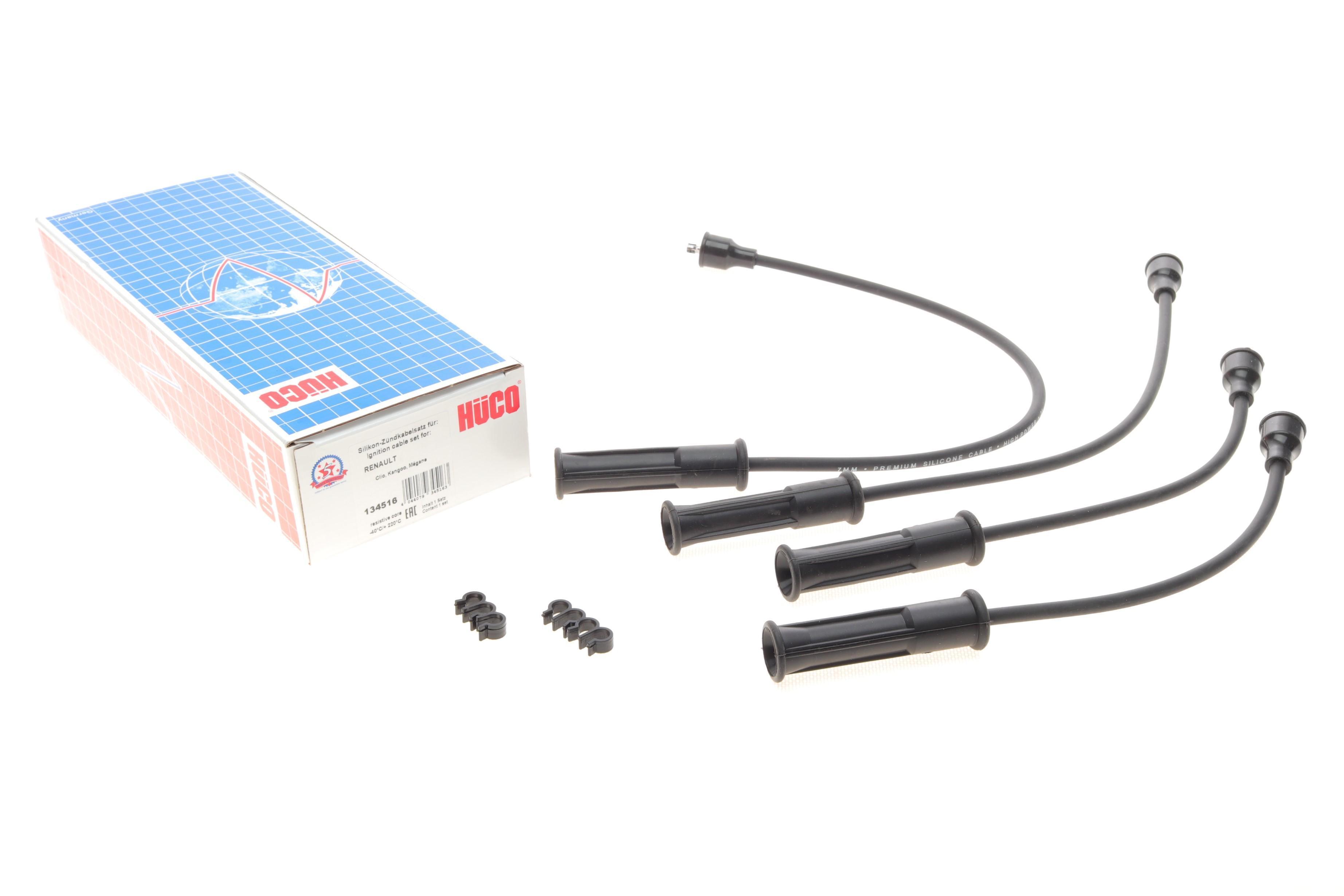 Проводи запалювання Renault Clio II 1.4/1.6 98-05/Kangoo II 1.6 08- (к-кт) (HÜCO)