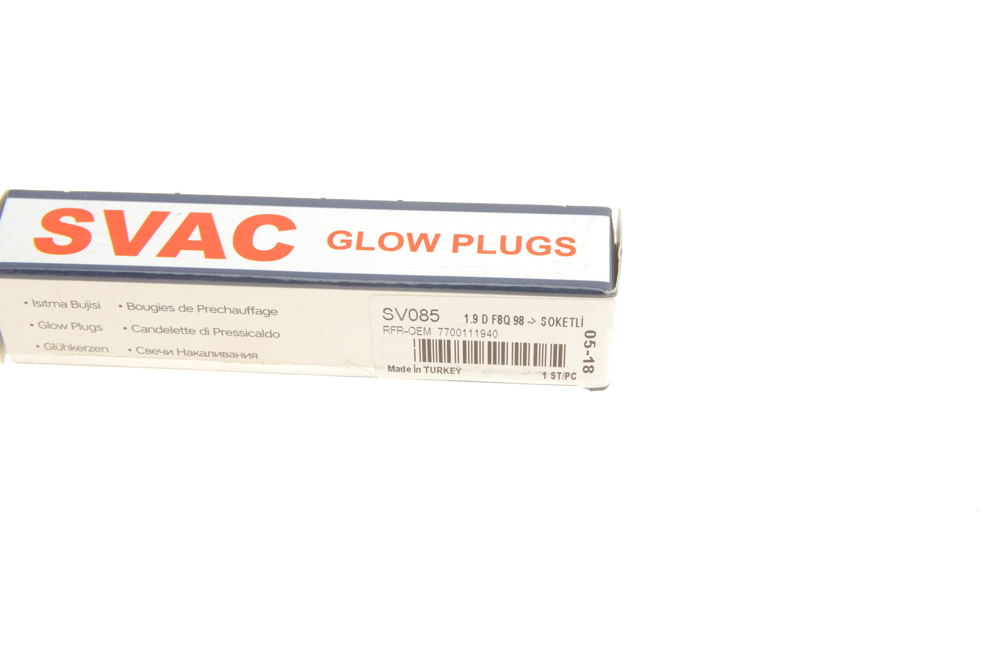 Свічка розжарювання Renault Kangoo 1.9D (47kW F8Q) (під защелку)