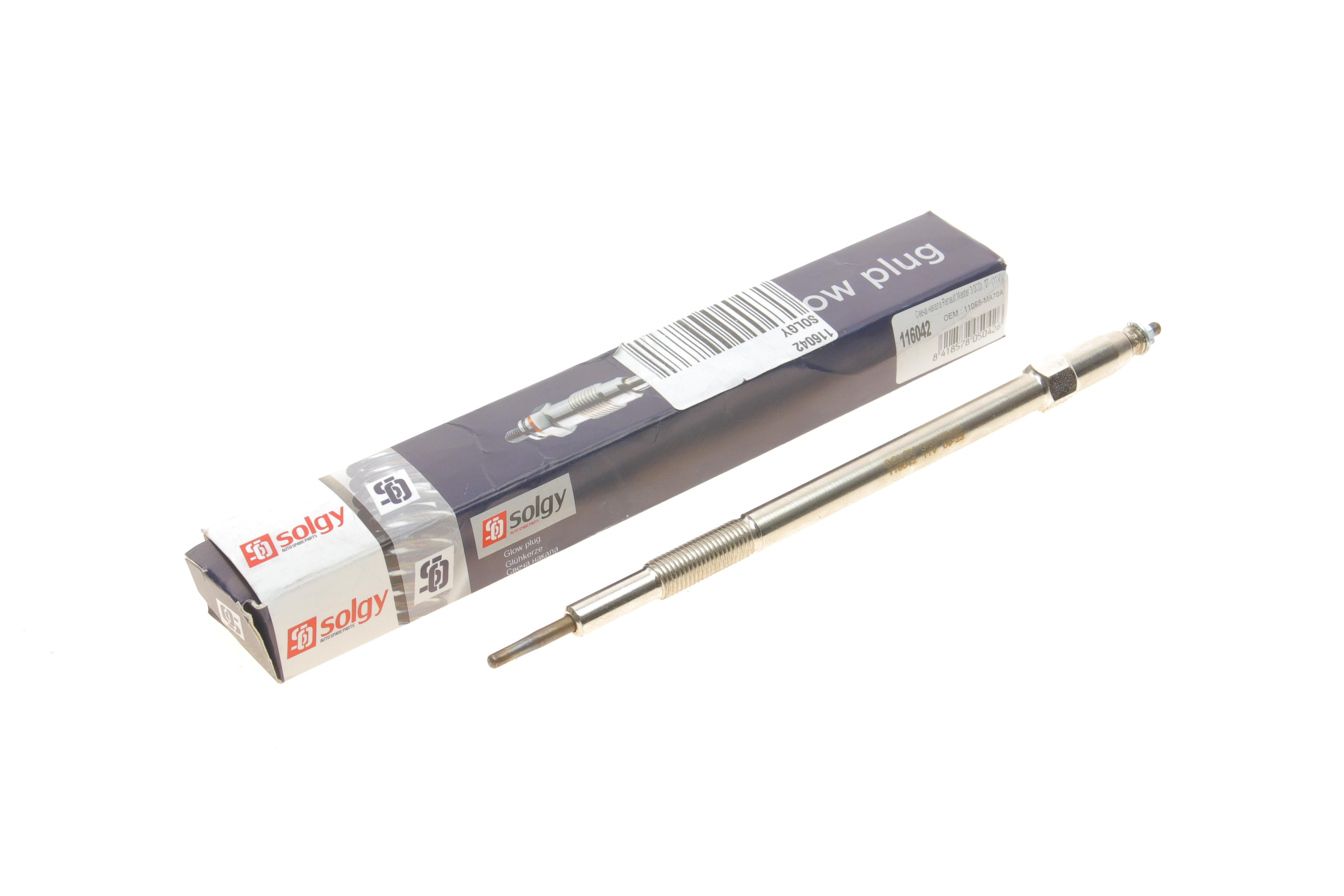 Свічка розжарювання Renault Master 3.0CDI 07- (11V)