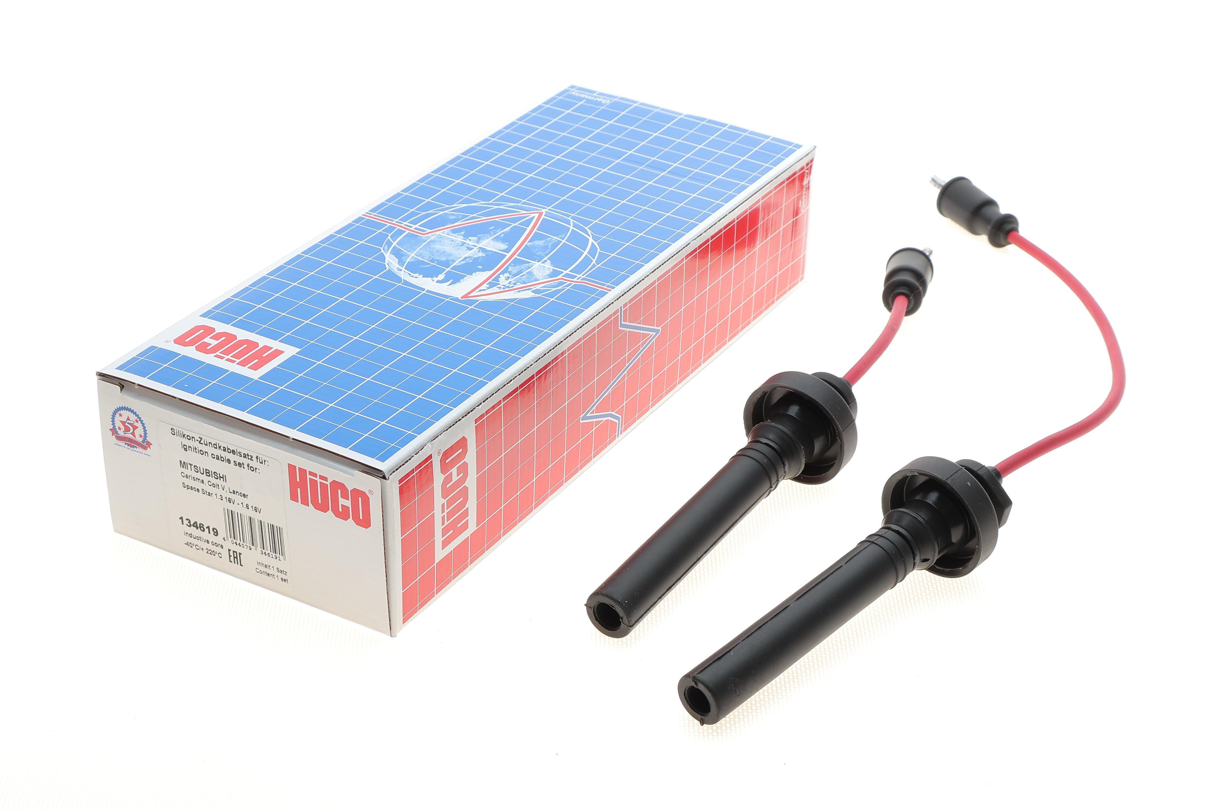 Проводи запалювання Mitsubishi Lancer VII 1.6 03-13/Colt V 1.3 96-03 (к-кт) (HÜCO)