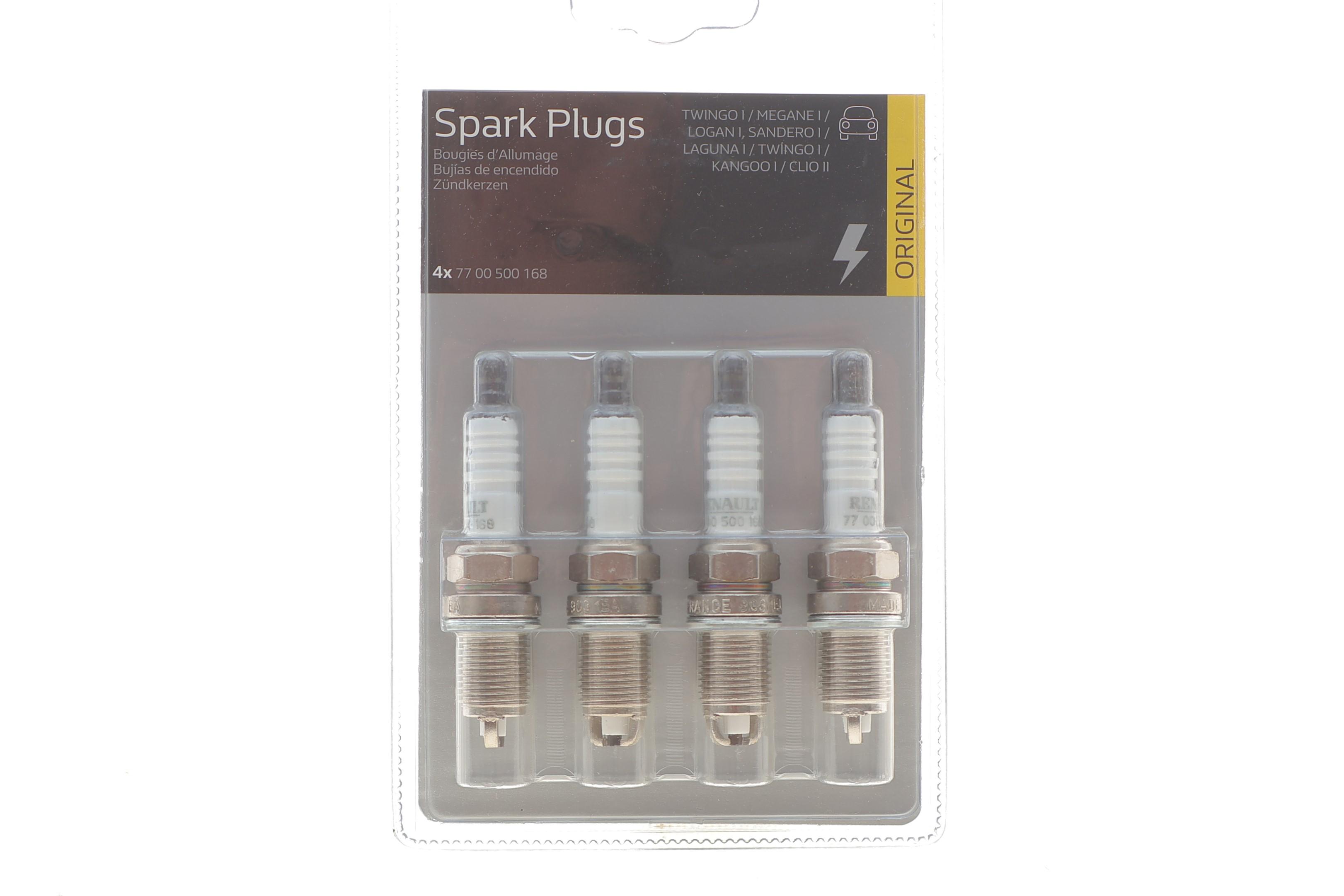 Свічка запалювання (к-кт 4шт) Renault Kangoo 1.2-1.6i