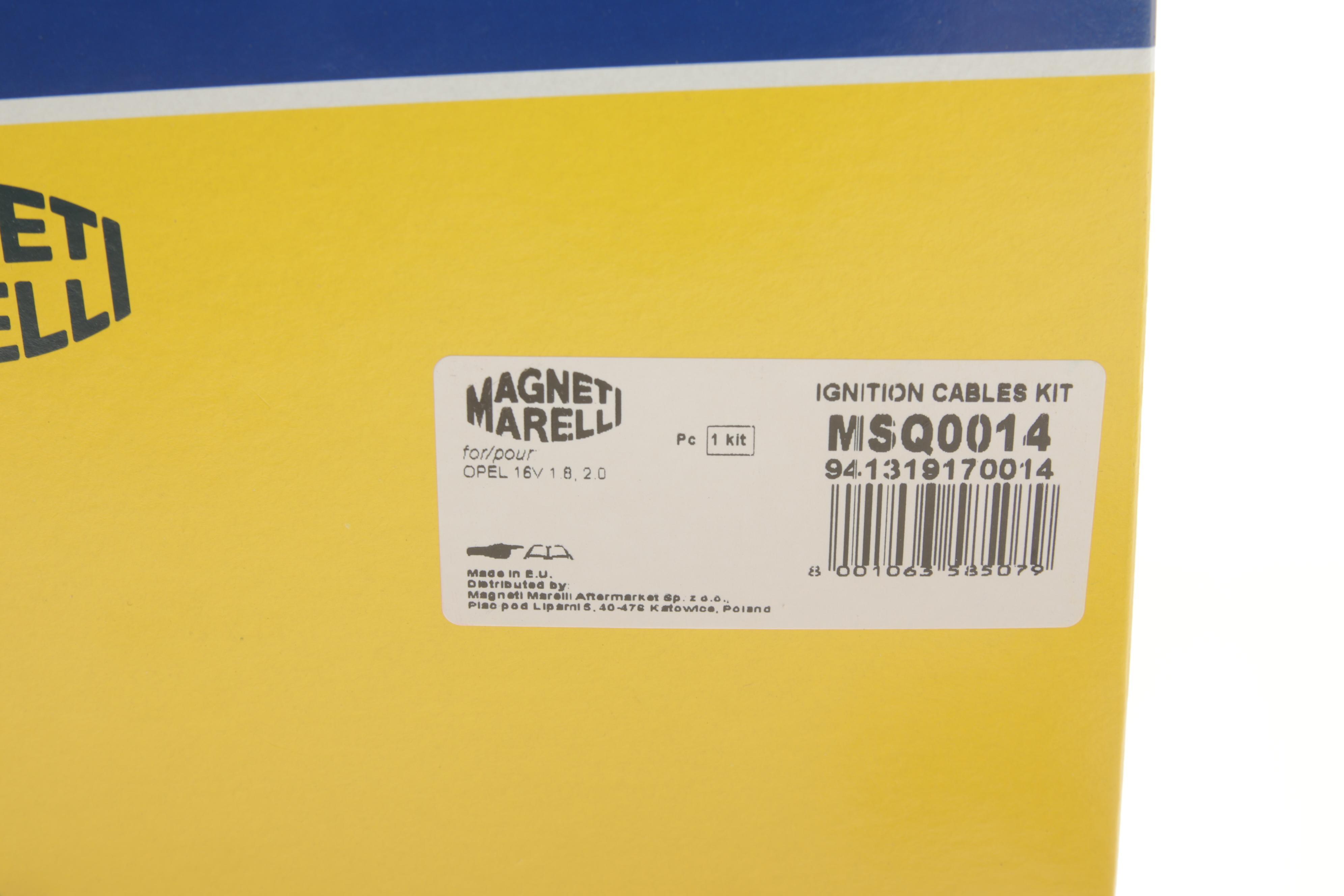 Провід запалювання Opel Astra F 93-01/Vectra A/B 1.8-2.0 i 16V 92-00 (к-кт) (MSQ0014)