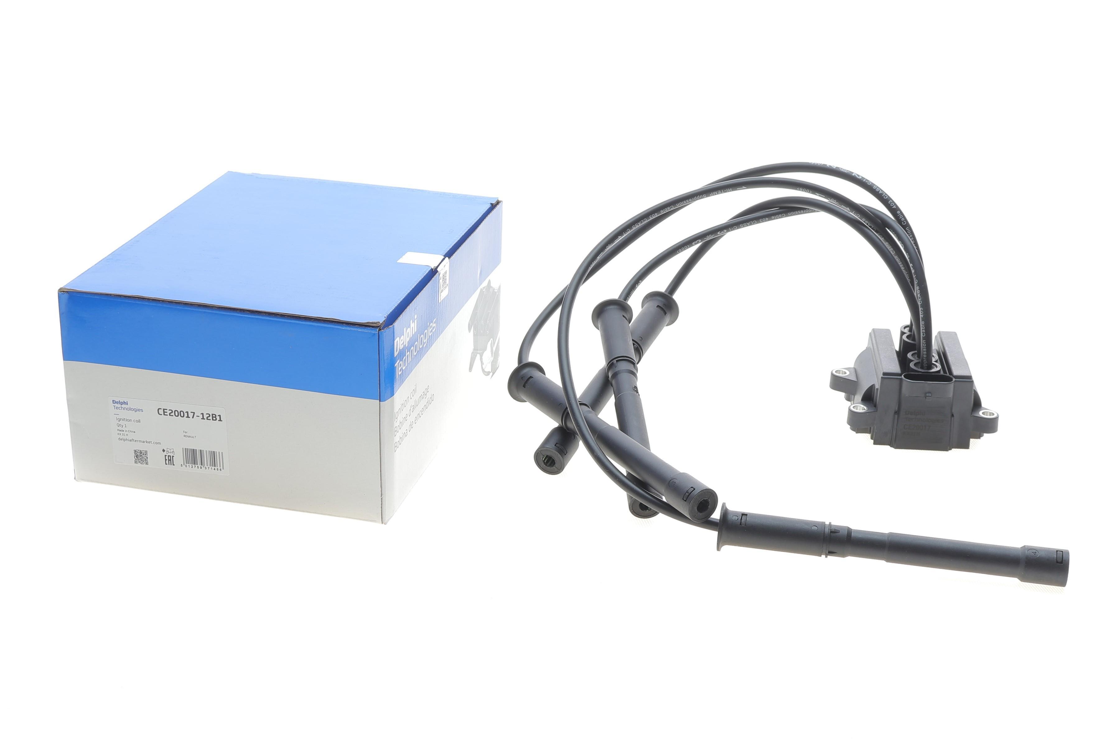 Котушка запалювання Renault Kangoo 1.2 16V 01- (к-кт) (+ проводи запалювання)