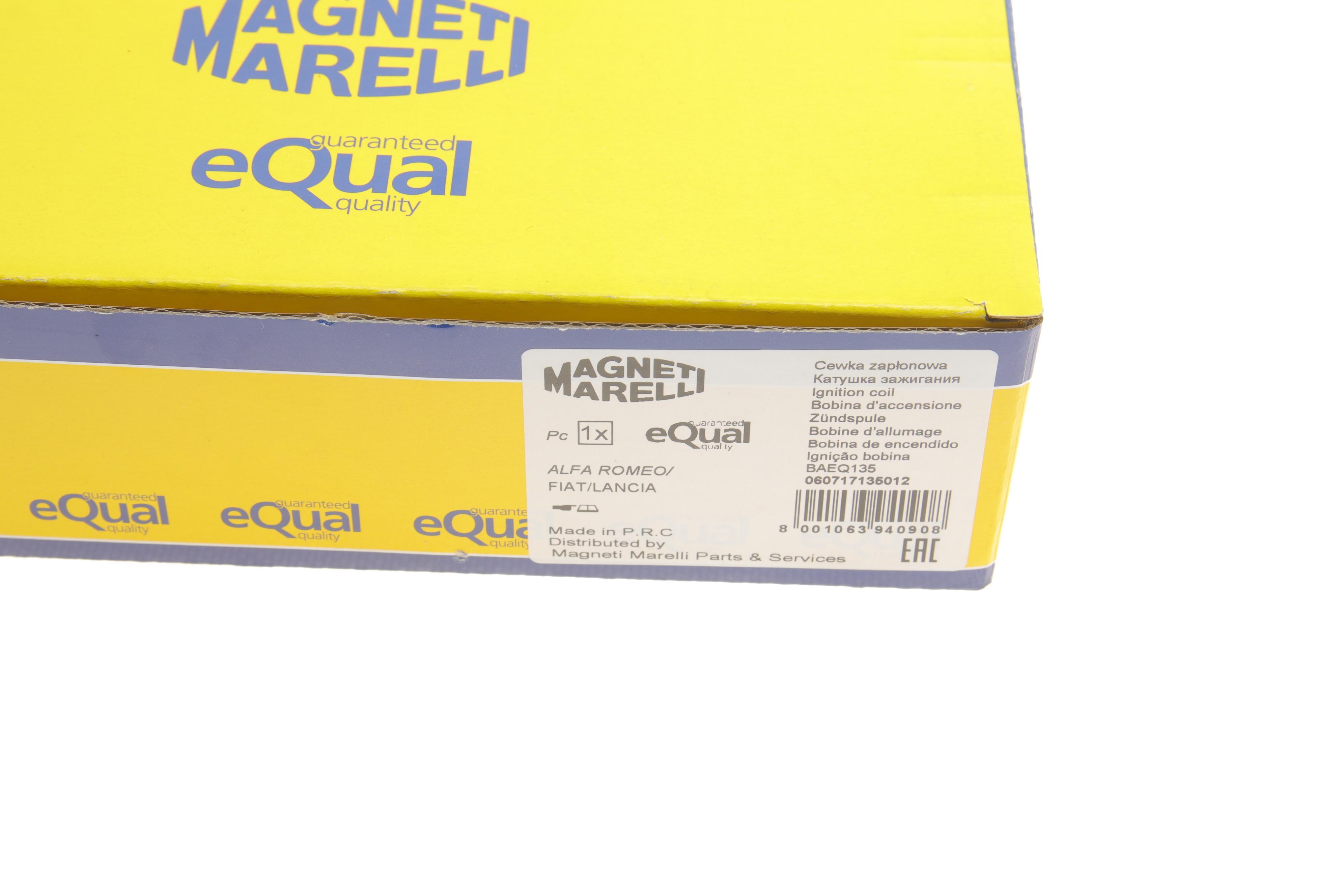 Котушка запалювання Fiat Doblo1.4i 05- (BAEQ135)