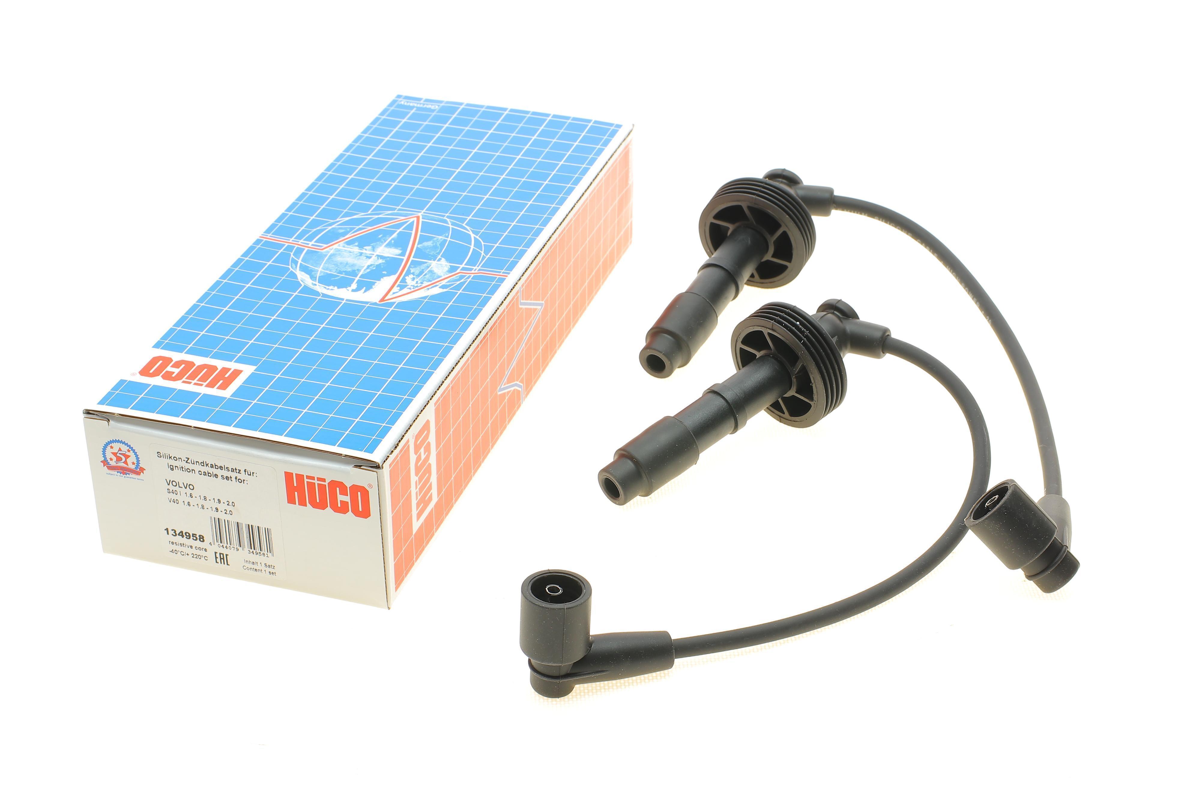 Проводи запалювання Volvo S40/V40 1.6-2.0D 95-04 (к-кт) (HÜCO)