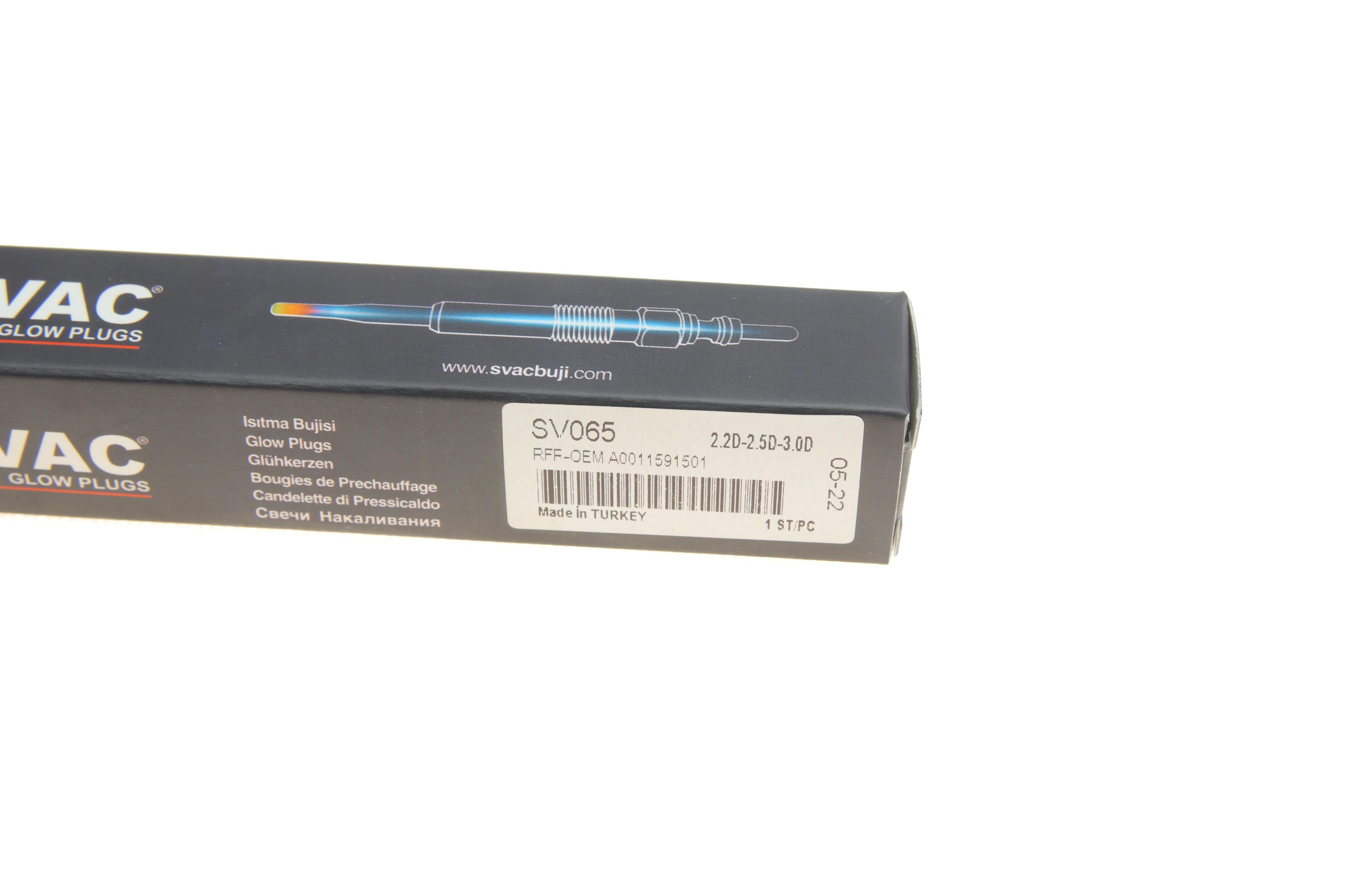 Свічка розжарювання MB OM604-606 (11.5V) (M12x1.25/4.5s)