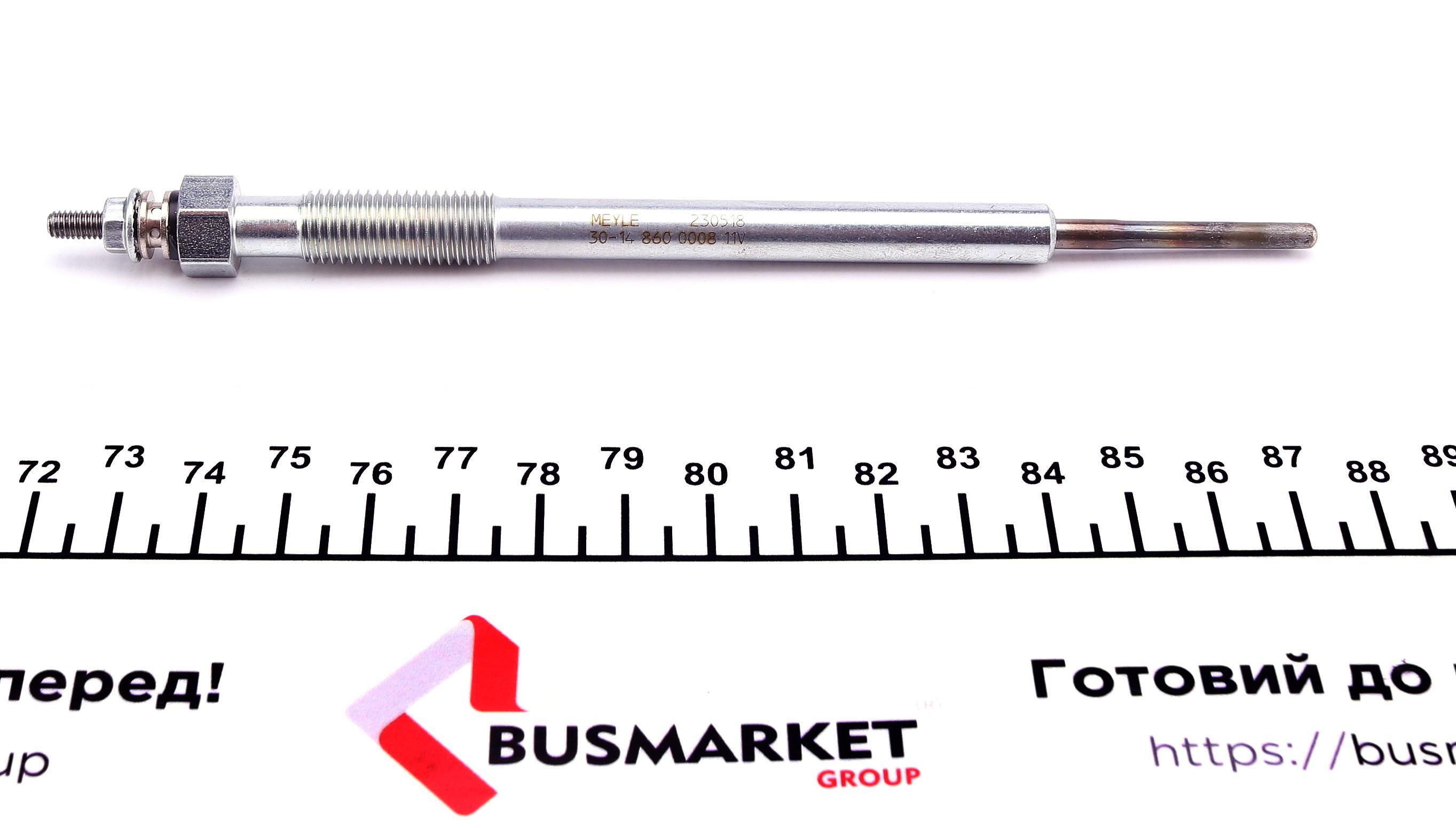 Свічка розжарювання Toyota Land Cruiser 3.0 D 00- (M10x1, 25) 11V