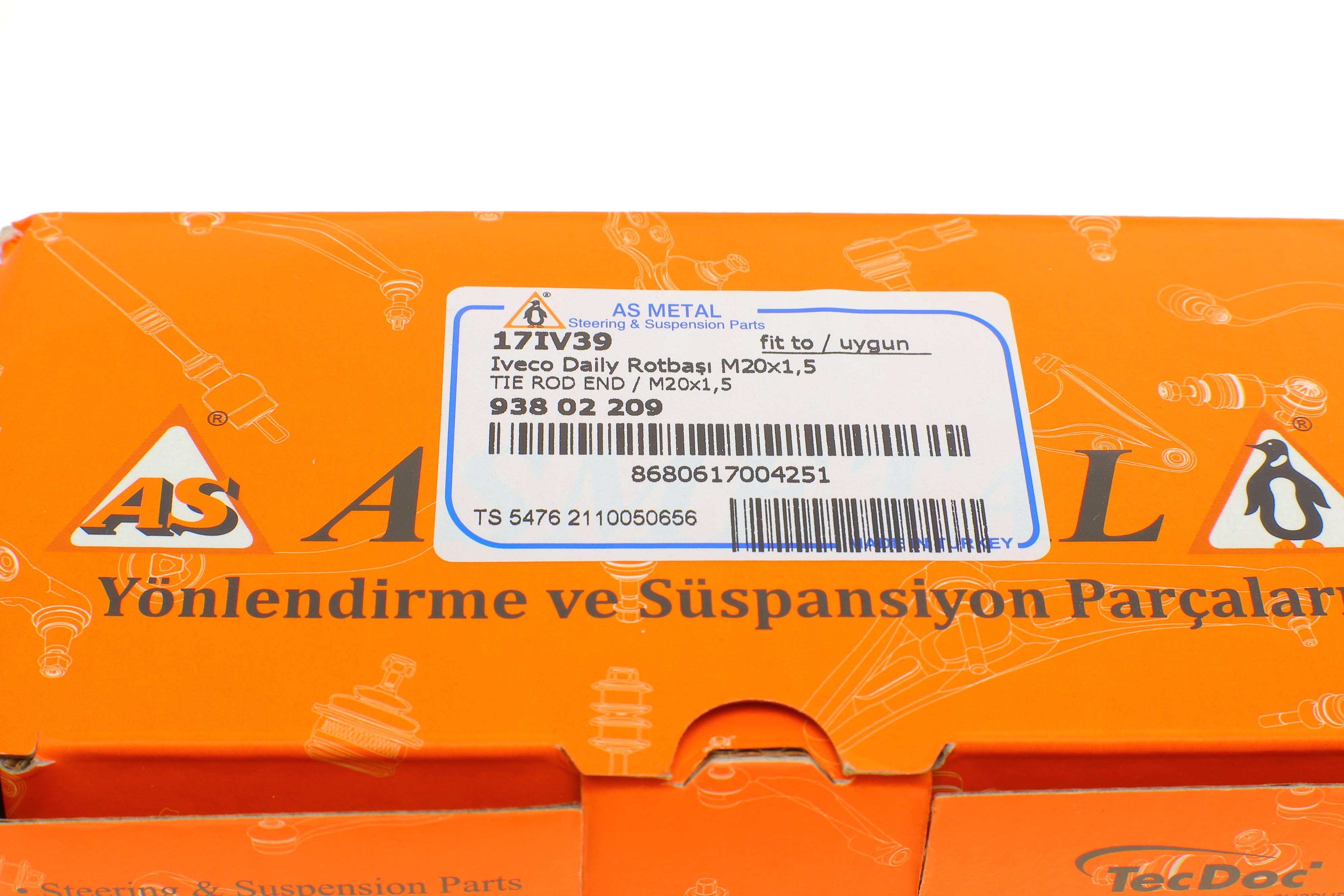 Наконечник тяги рульової Iveco Daily 80-06 (крім 59, 12/50C) (поперечної)