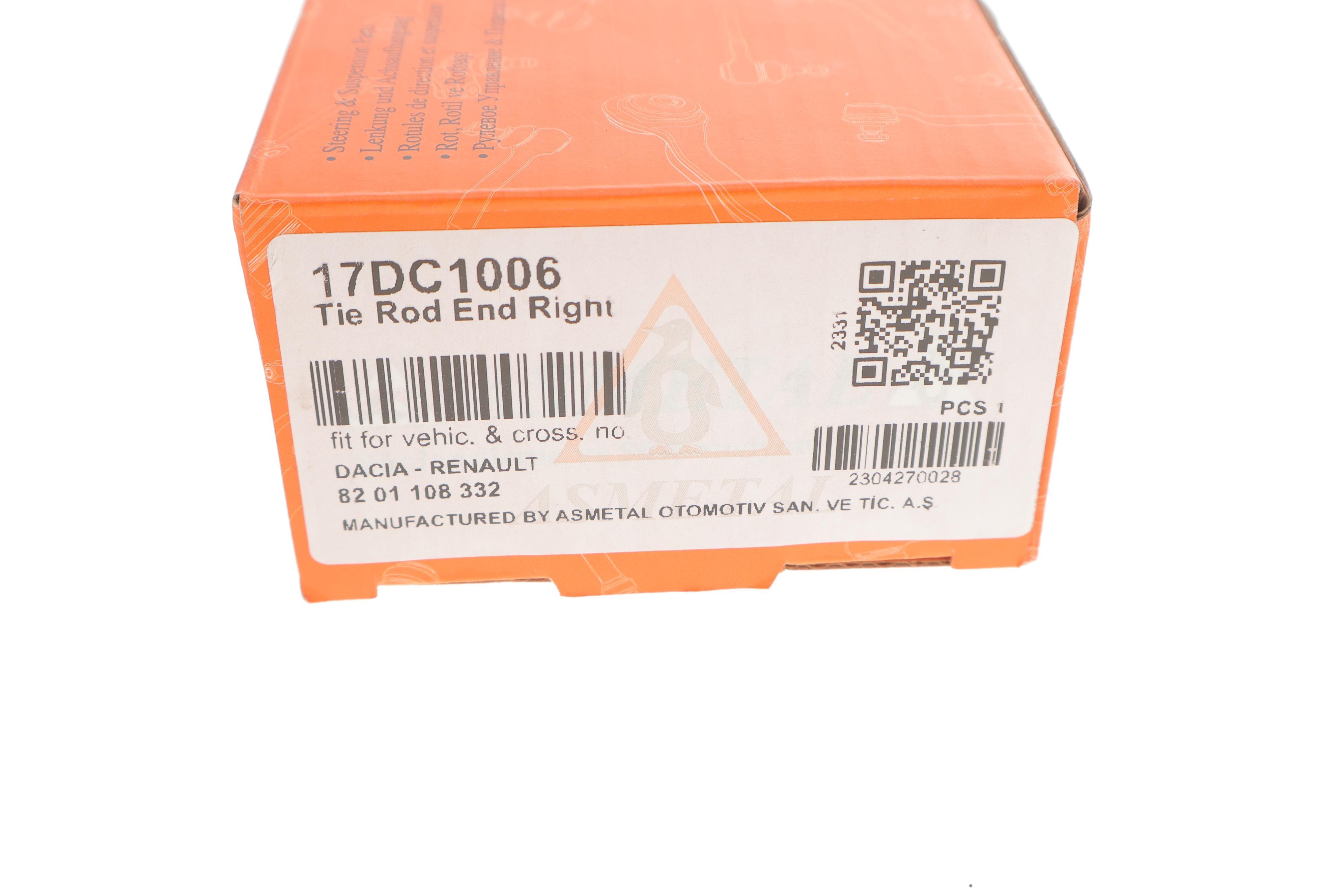 Наконечник тяги рульової (R) Dacia Duster 10-