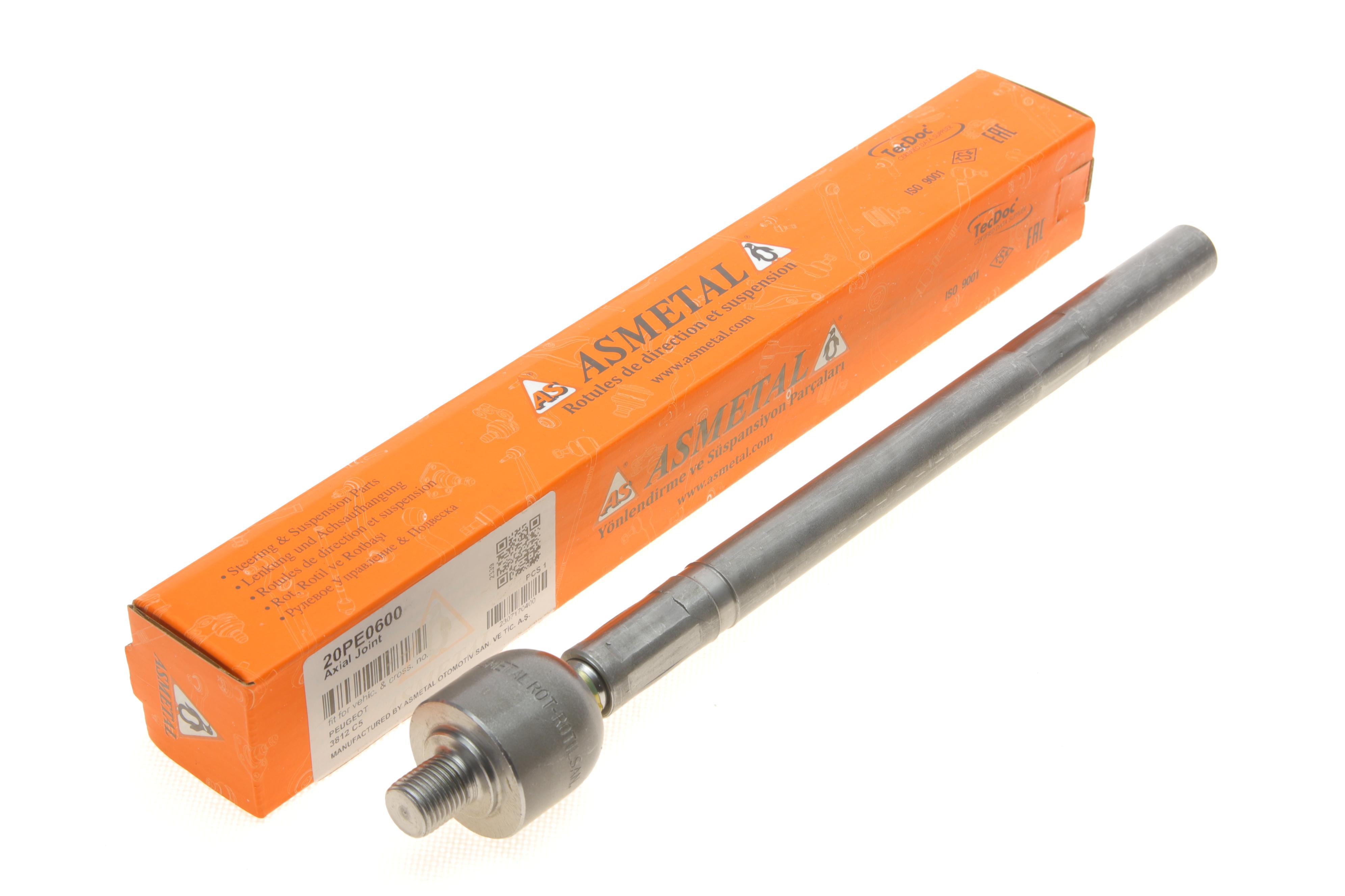 Тяга рульова Peugeot 206 1.0-2.0 98- (L=301.5mm)