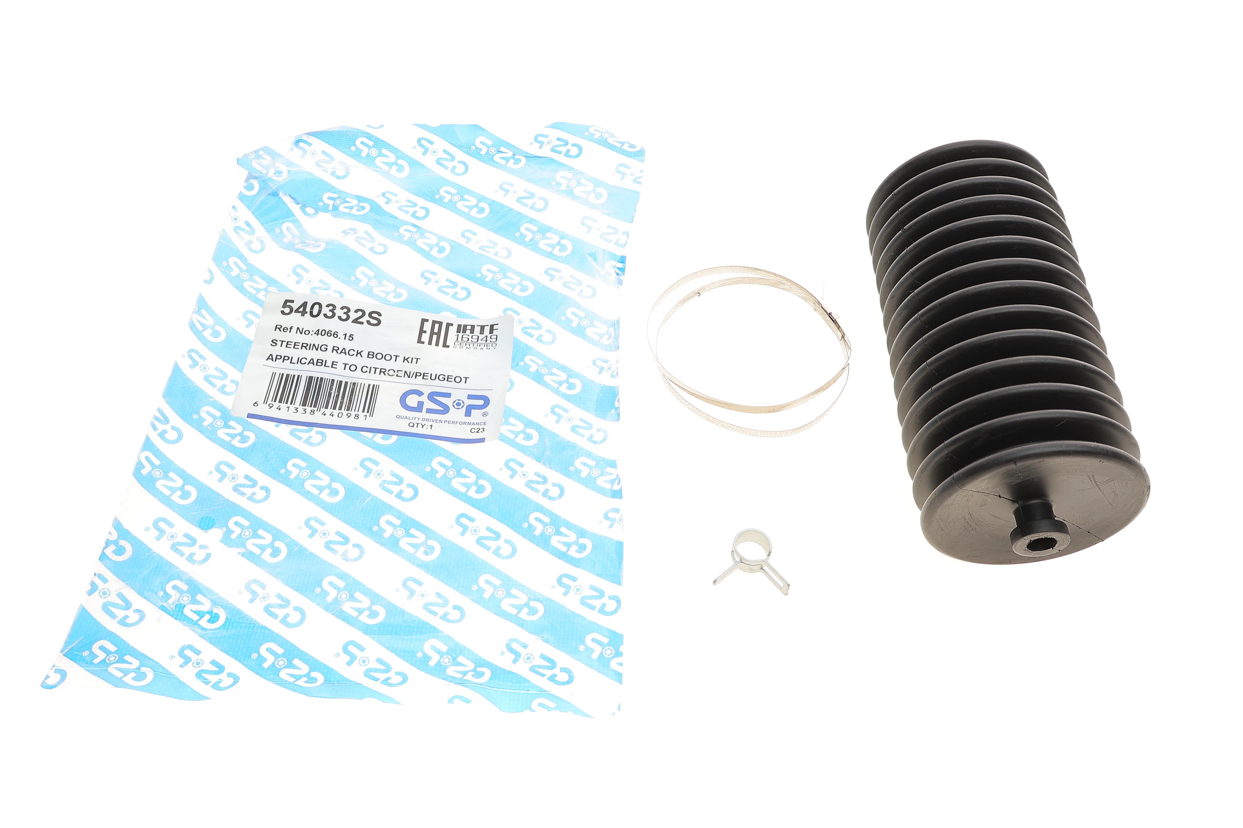 Пильник рейки рульової Citroen Berlingo/Peugeot Partner 96-08 (L) (9x40x180)