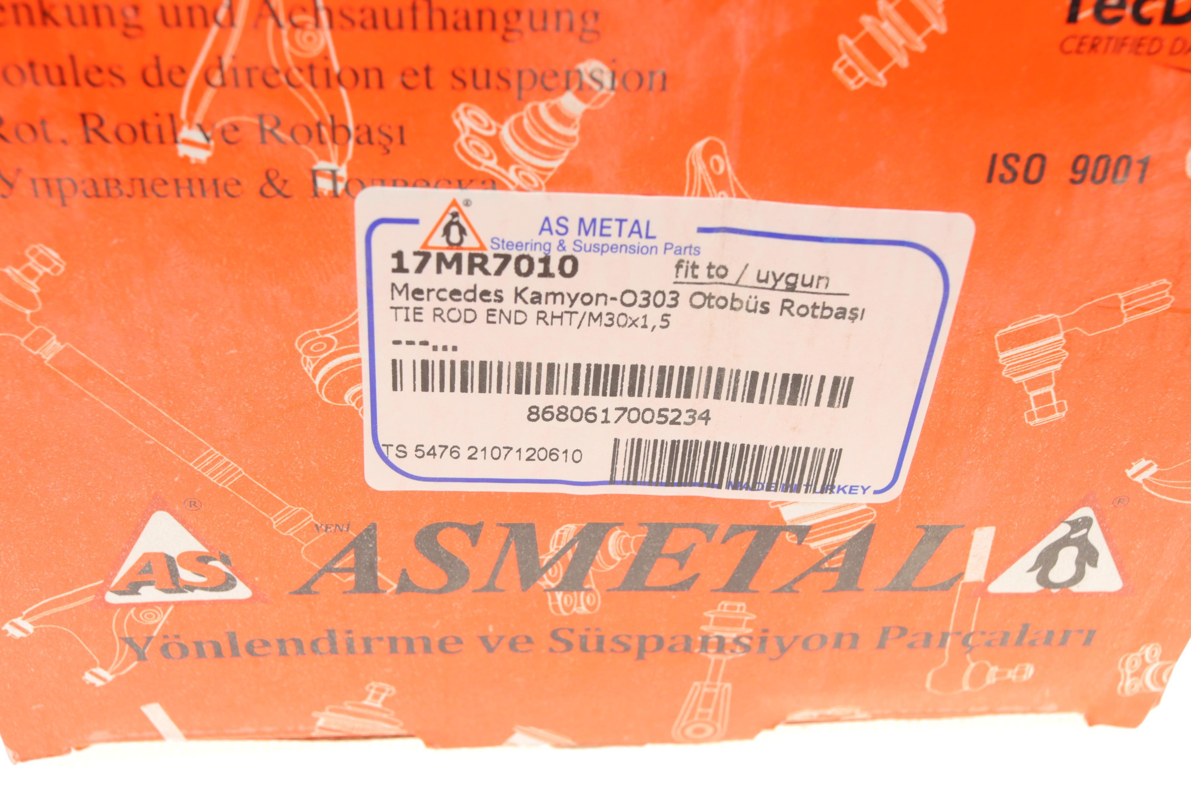 Наконечник тяги рульової (R) Daf/Iveco/Man/MB/Renault/Scania 75-