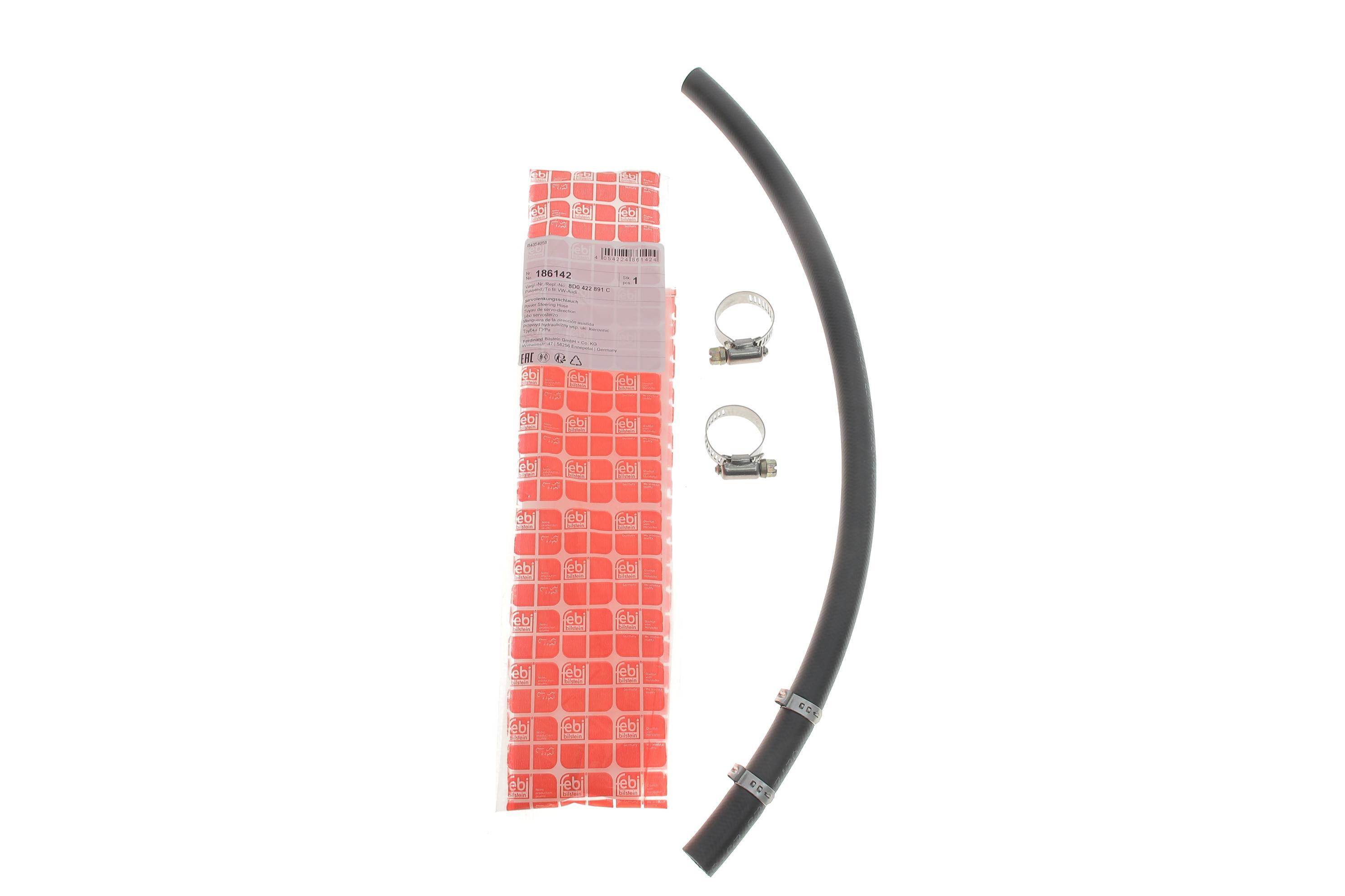 Шланг гідропідсилювача Audi A4 96-01/VW Passat 96-05 (L=452mm)