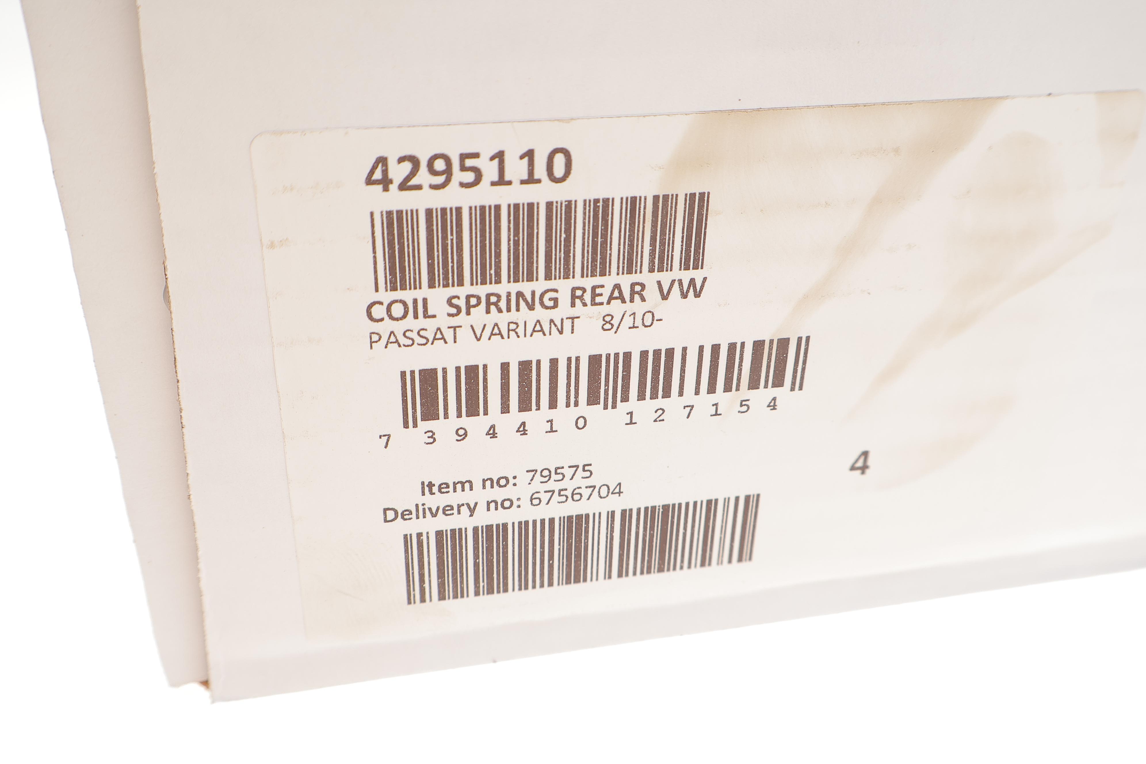 Пружина (задня) VW Passat B7 1.4TSI/1.6TDI/1.8TSI/2.0TSI 10-15 (універсал) (без спорт.ход.ч)