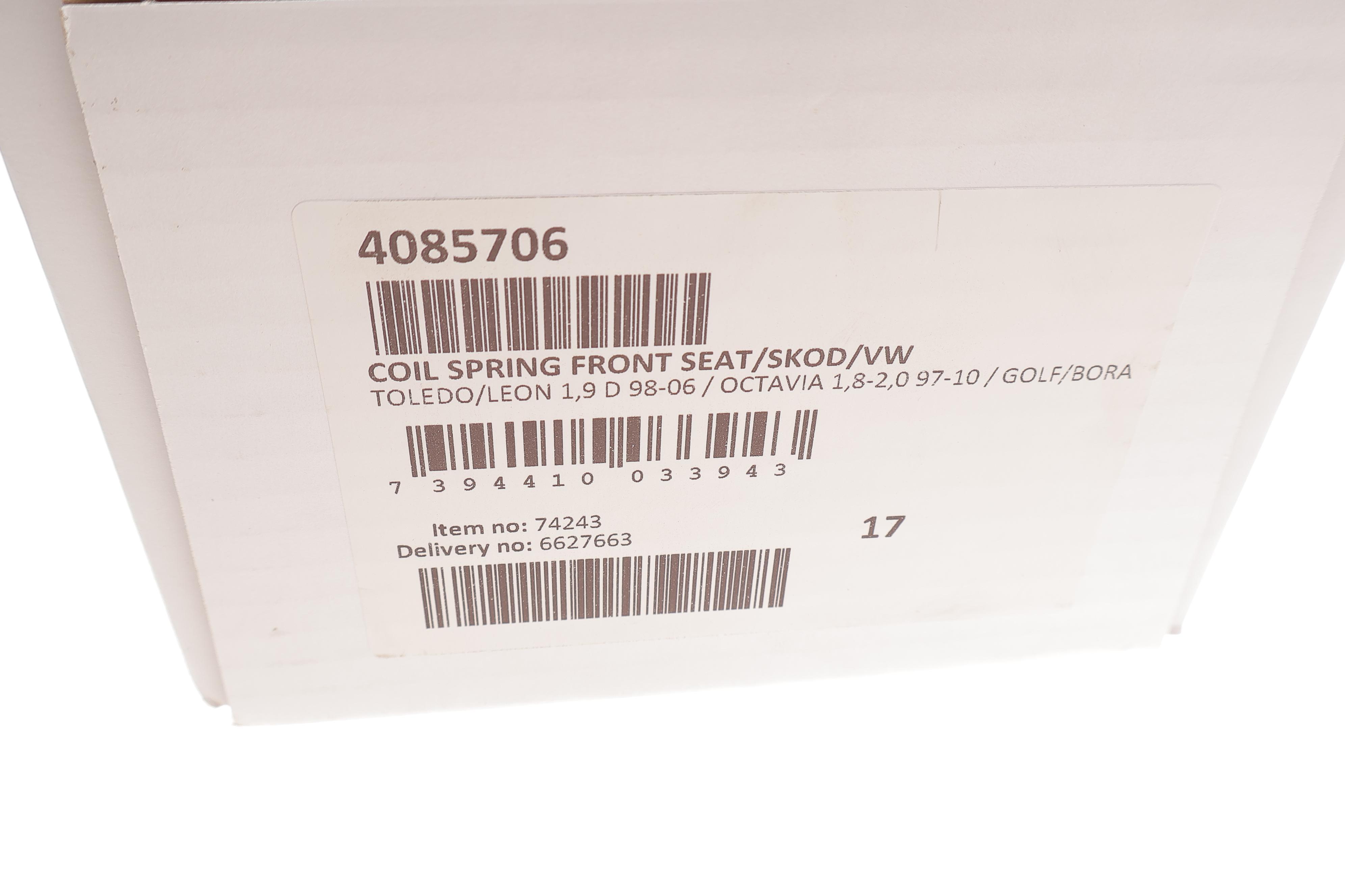 Пружина (передня) Seat Leon/Toledo 1.9TDI/SDI 99-06/Skoda Octavia 1.8/T/1.9SDI/TDI/2.0 96-10