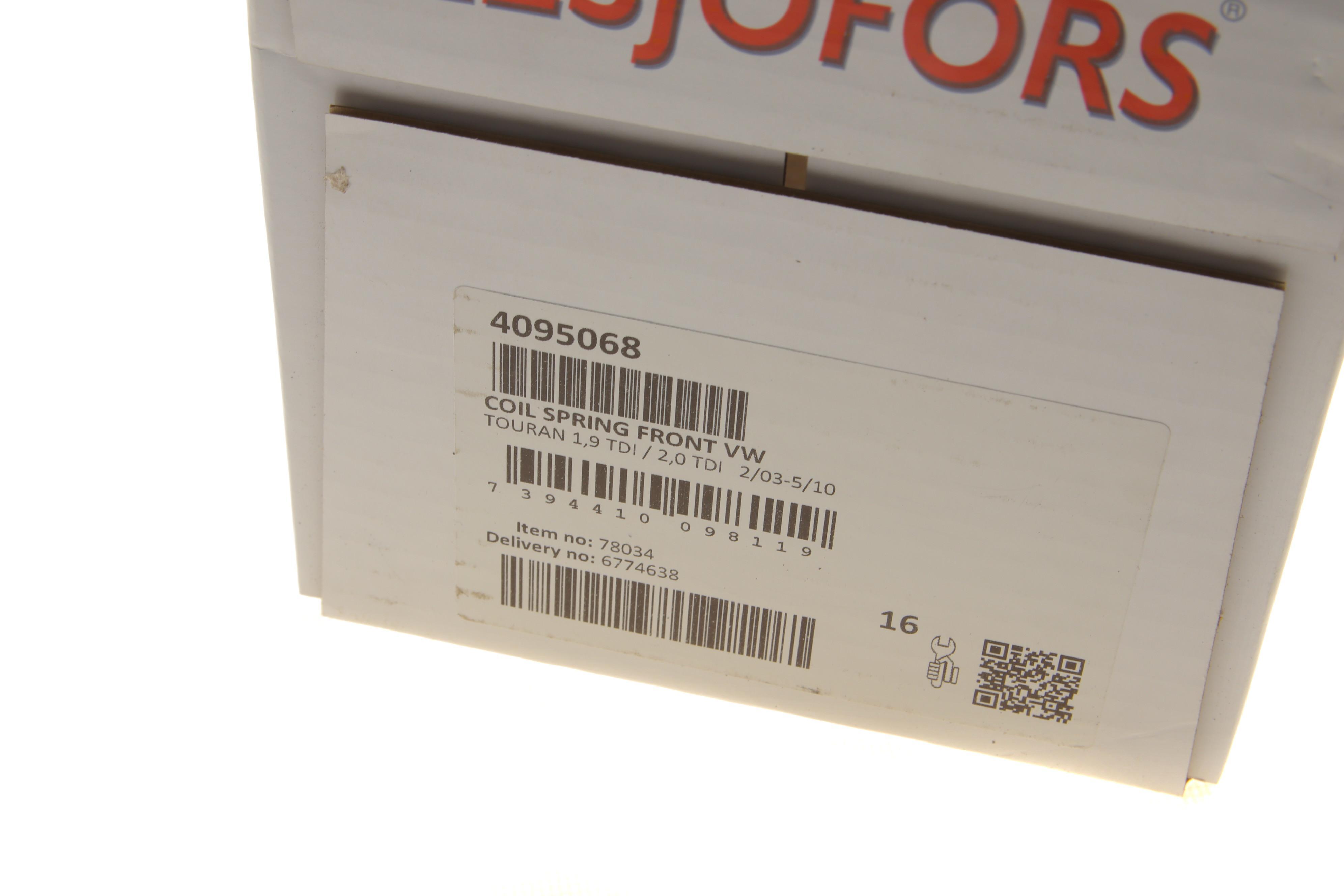 Пружина (передня) VW Touran 1.9TDI/2.0TDI 03-10 (вен)