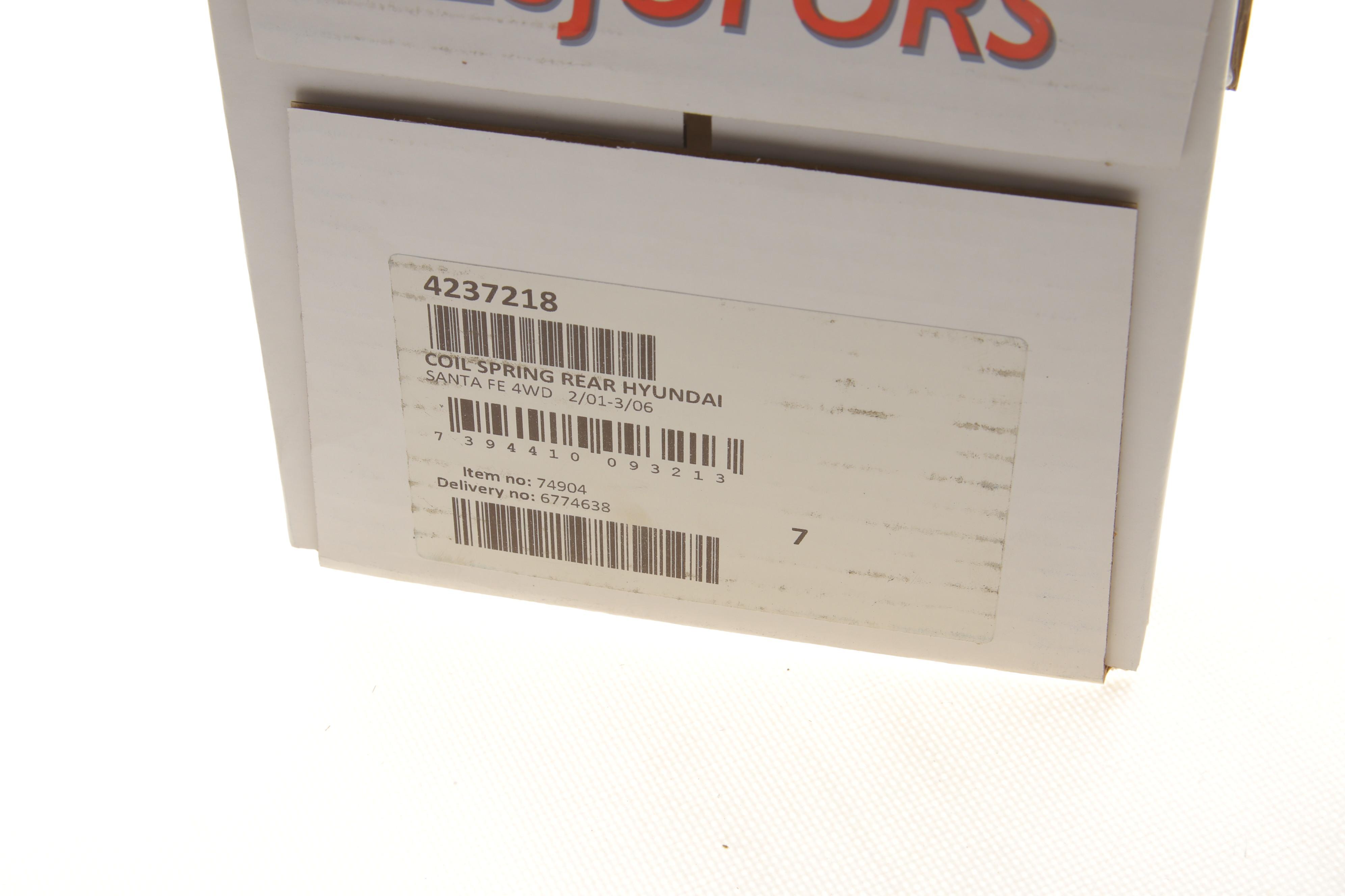 Пружина (задня) Hyundai Santa Fe I 2.0CRDi 4x4/2.4 16V 4x4/2.7 4x4/2.7 V6 4x4 01-06 (позашляховик)