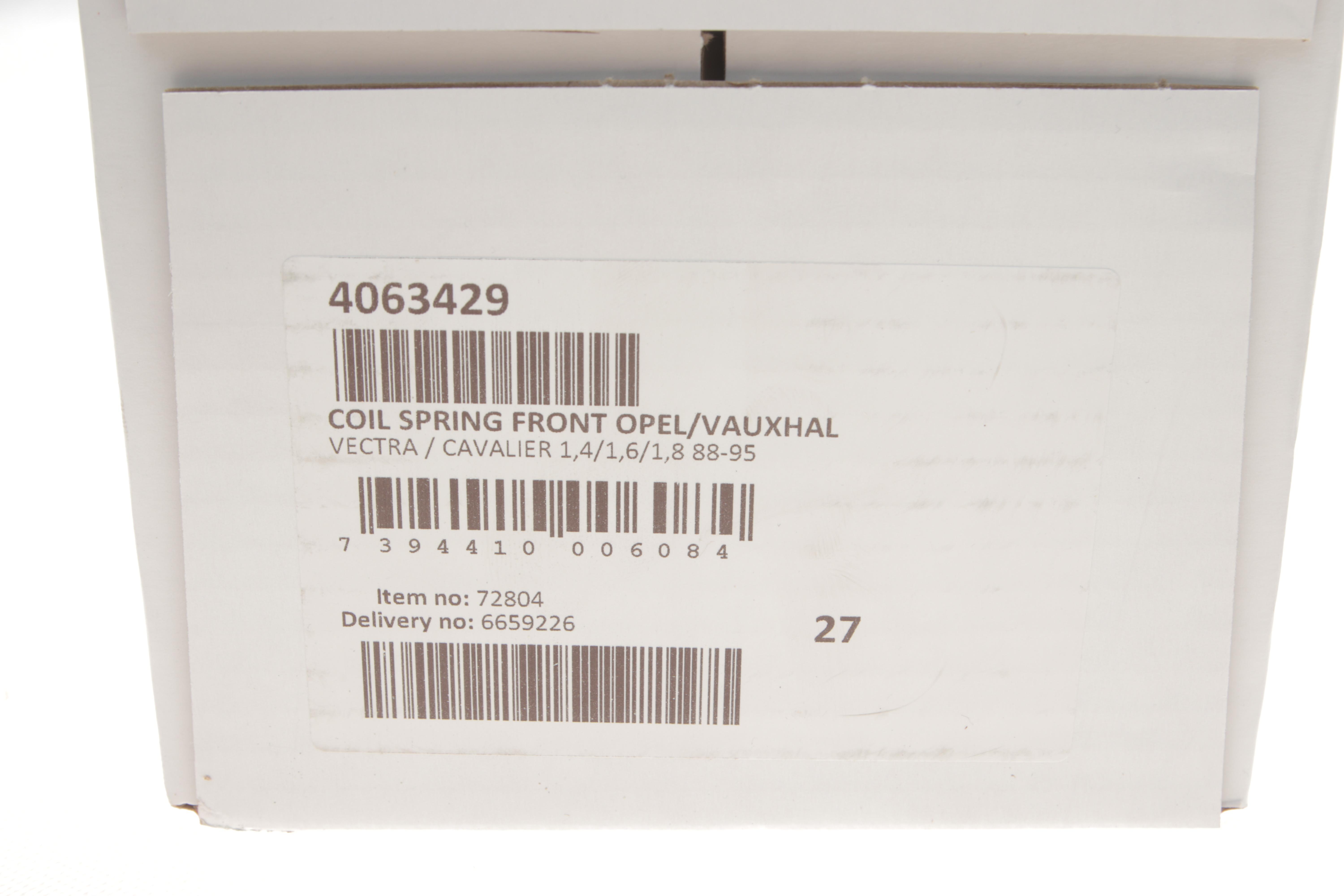 Пружина (передня) Opel Vectra A 1.4S/1.6/1.6i/1.8S/1.8i 88-95 (седан/нах.зад.частина)