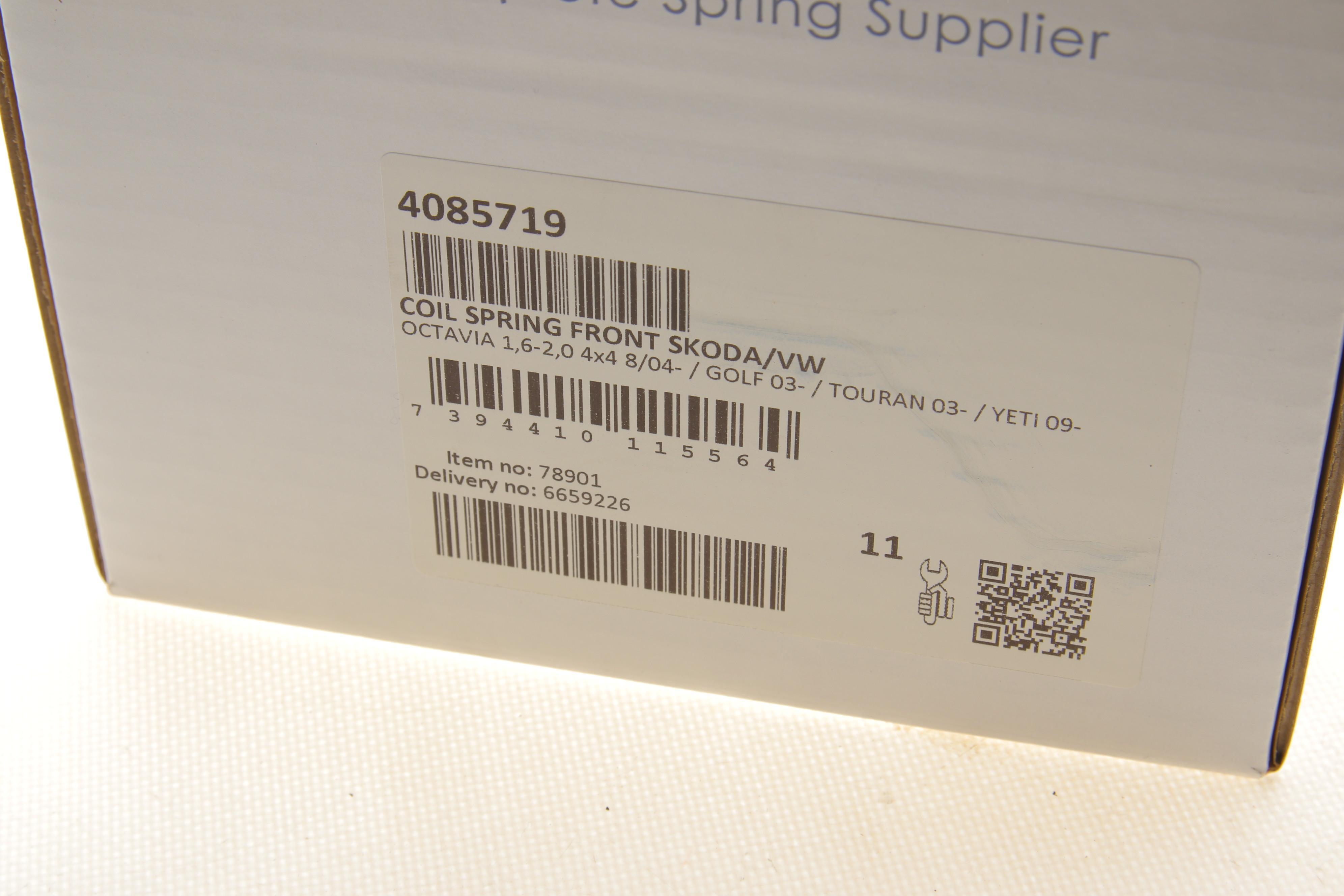 Пружина (передня) Skoda Octavia II 1.6-2.0TDI/FSI 4x4/1.8TSI/VW Touran 1.4TSI/1.9-2.0TDI 03-15