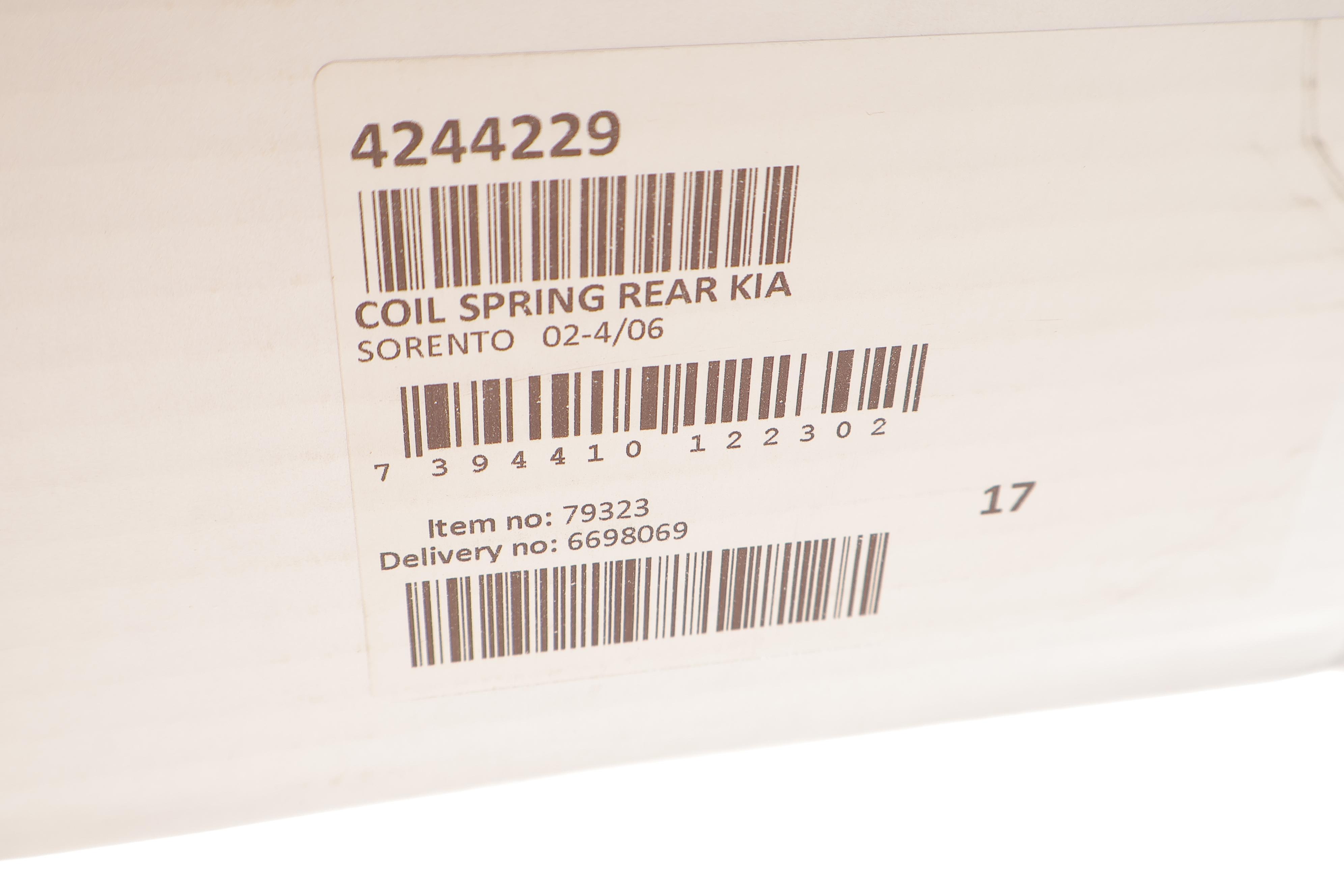 Пружина (задня) Kia Sorento I 2.4/2.5CRDi/3.5 V6 4WD 02-06 (SUV)