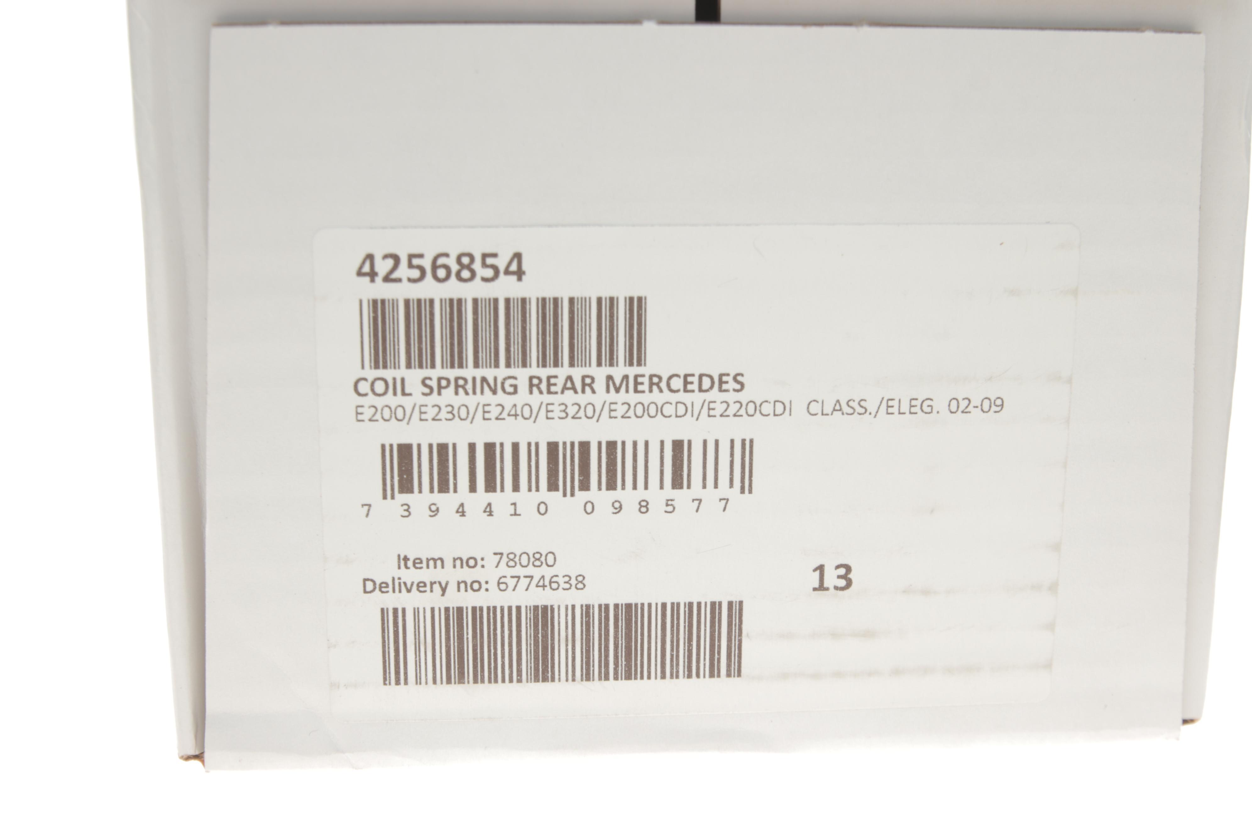 Пружина (задня) MB E-class (W211) E200-E350/E200-E320 CDI 02-08 (седан) (ос:Classic/Elegance)