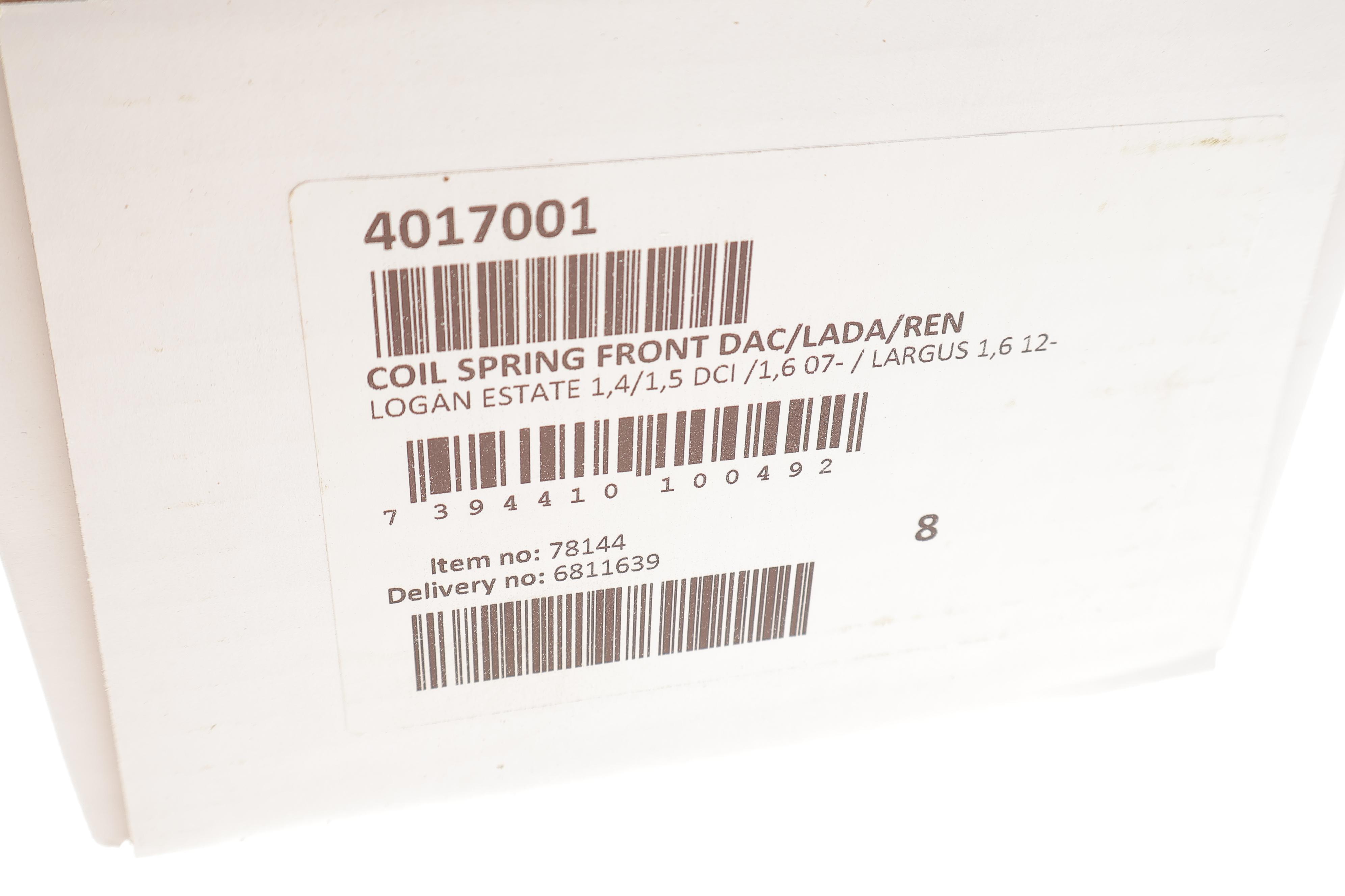 Пружина (передня) Dacia Logan Express/MCV 1.4/1.5dCi/1.6 09-/Lada Largus 1.6 12- (фургон/універсал)