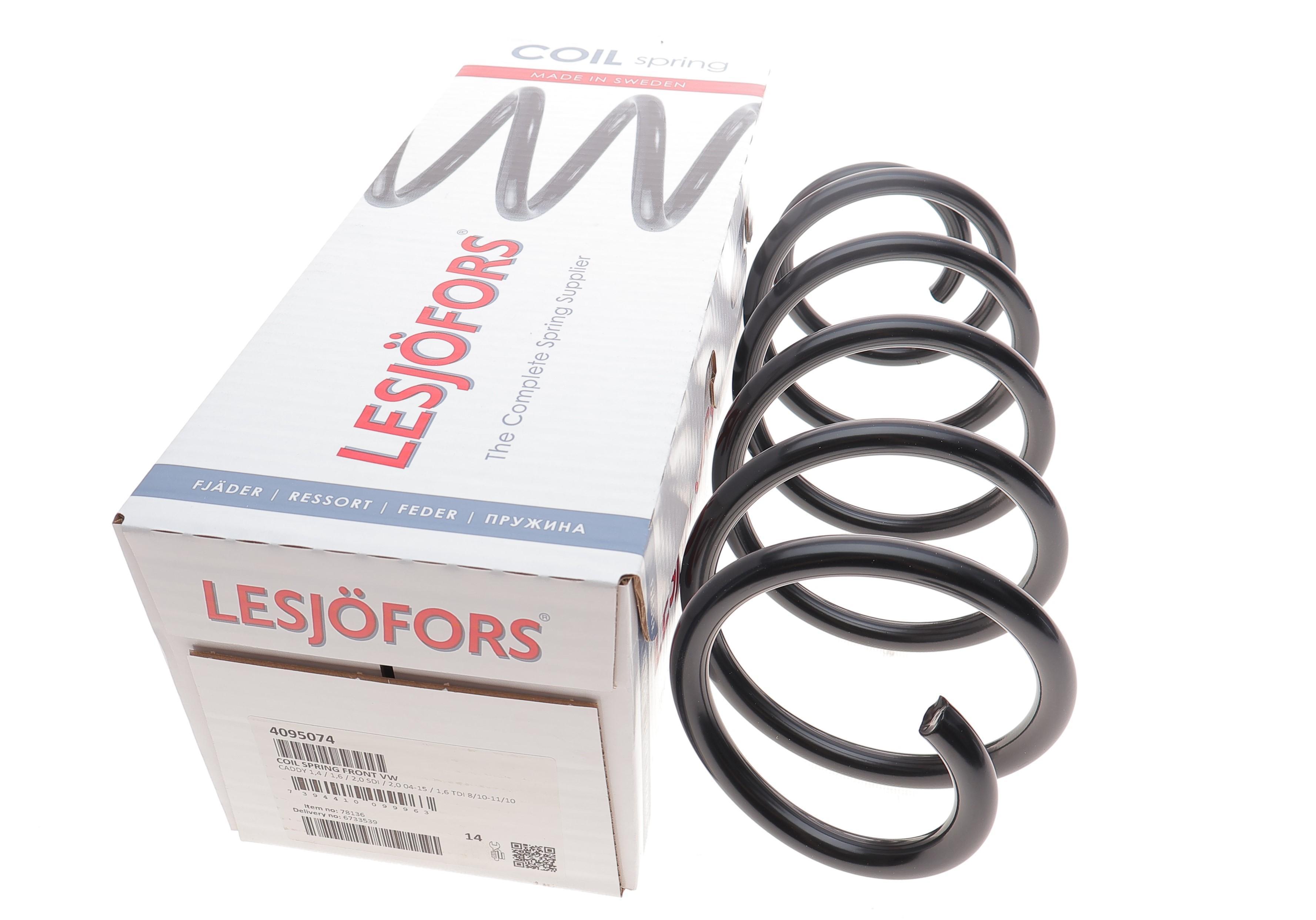 Пружина (передня) VW Caddy III 1.4/1.6/2.0Ecofuel/2.0SDI 04-15 (фургон/вен)