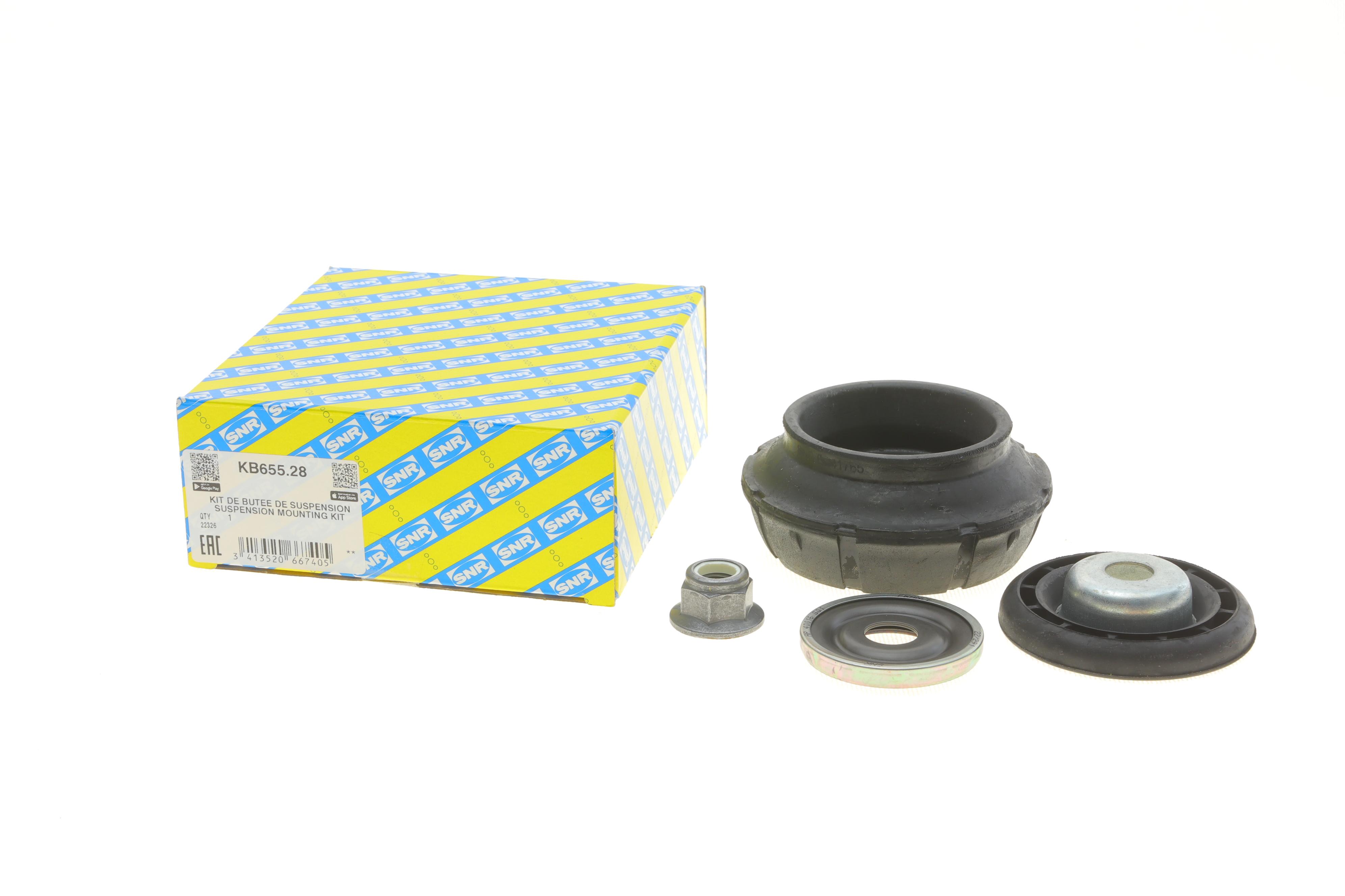 Подушка амортизатора (переднього) + підшипник Renault Duster/Logan 04- (+ шайба)