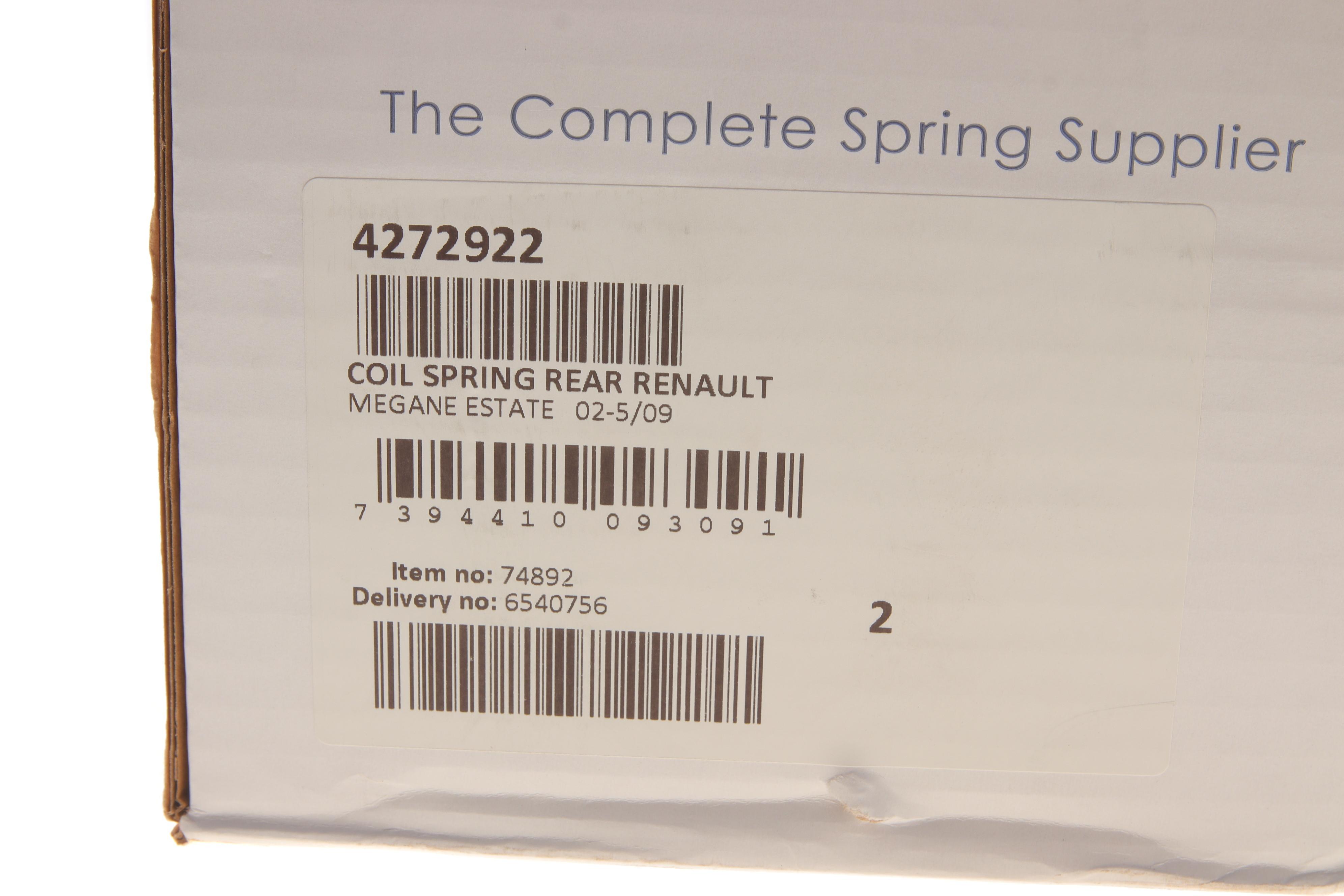 Пружина (задня) Renault Megane II 1.4-2.0/1.5dCi/1.9dCi/2.0dCi 03-11 (універсал)