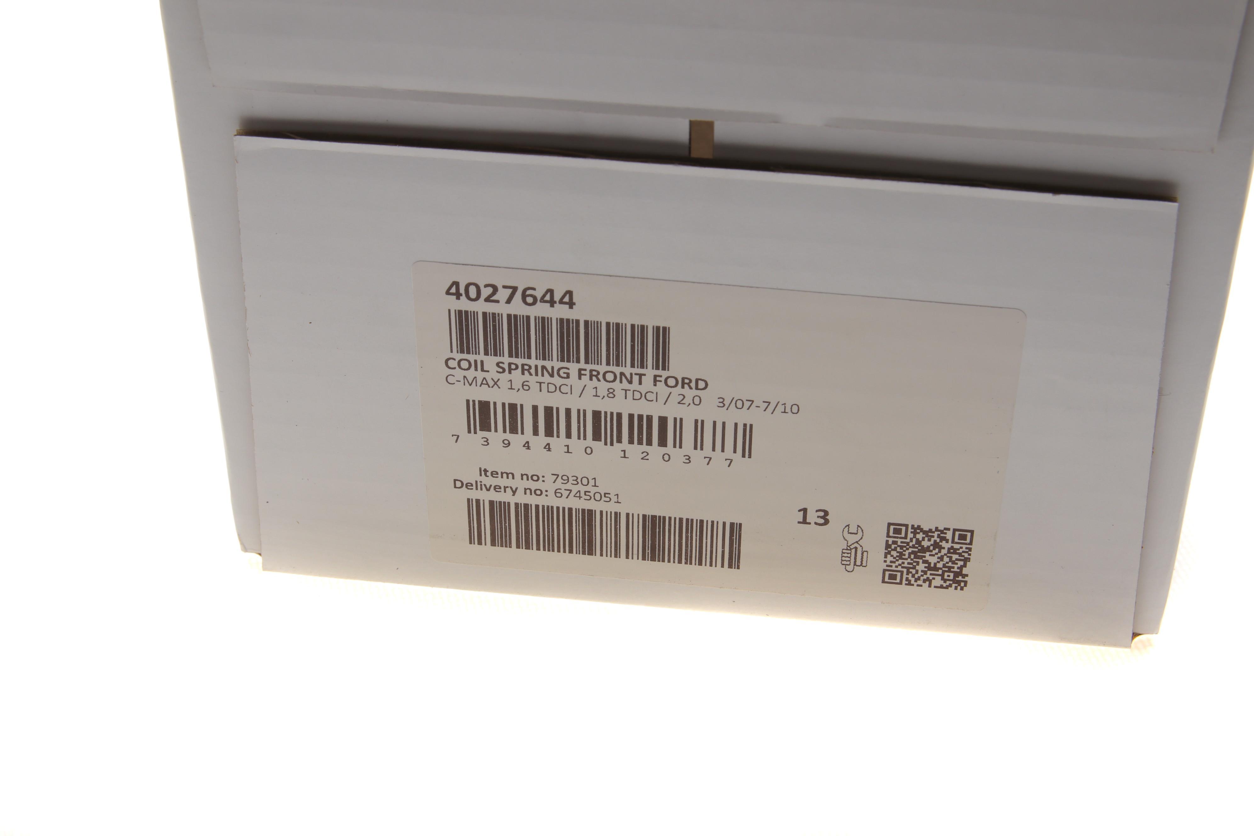 Пружина (передня) Ford C-Max 1.6TDCi/1.8TDCi/2.0 07-10 (вен)