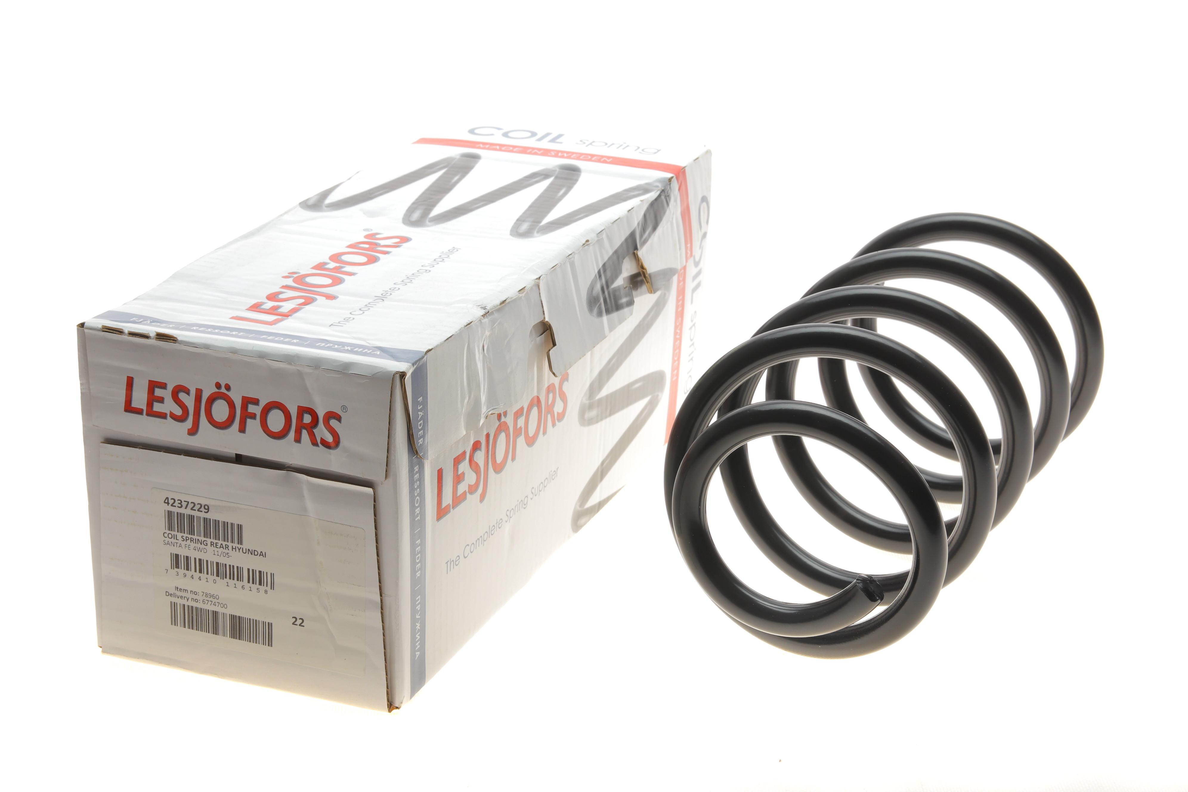 Пружина (задня) Hyundai Santa Fe II 2.2СRDi 4x4/2.7 4x4 06-09 (позашляховик) (без с-ми рег.дор.просв.)