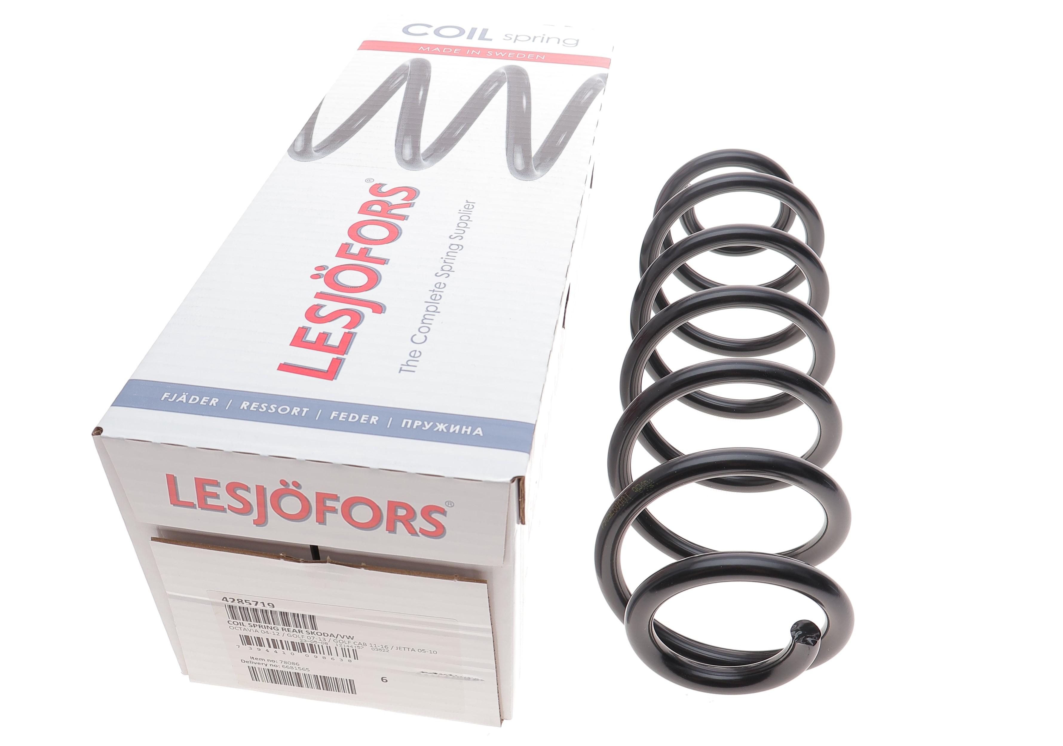 Пружина (задня) Skoda Octavia II Combi/VW Golf V/VI 1.4-1.6/1.2-1.8TSI/1.6-2.0TDI 04-13 (універсал)