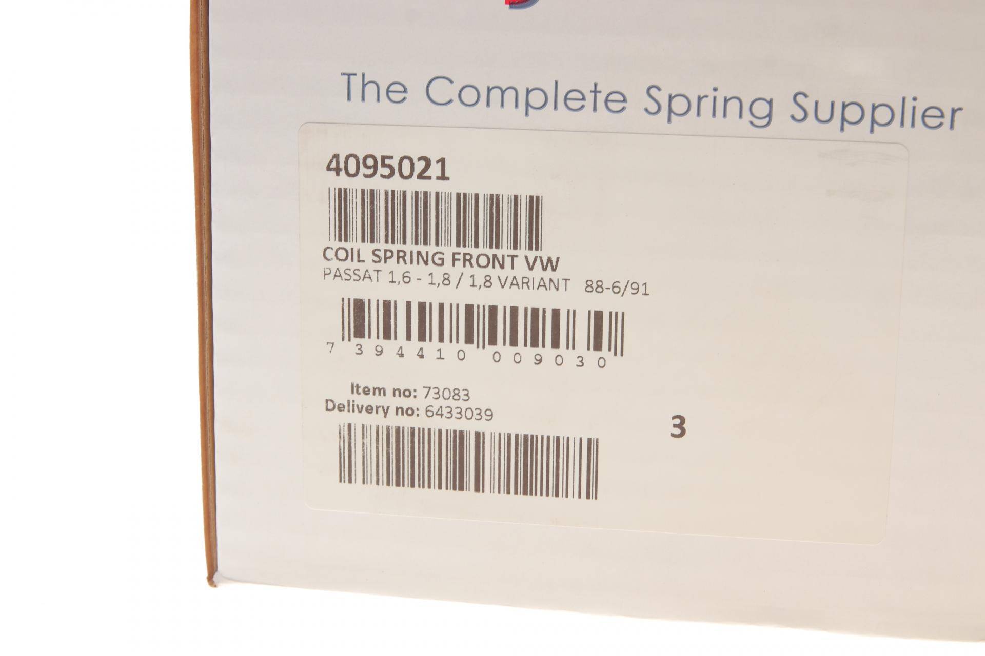Пружина (передня) VW Passat B3/B4 1.6/1.8/1.8 16V/GL 88-92 (седан/універсал)