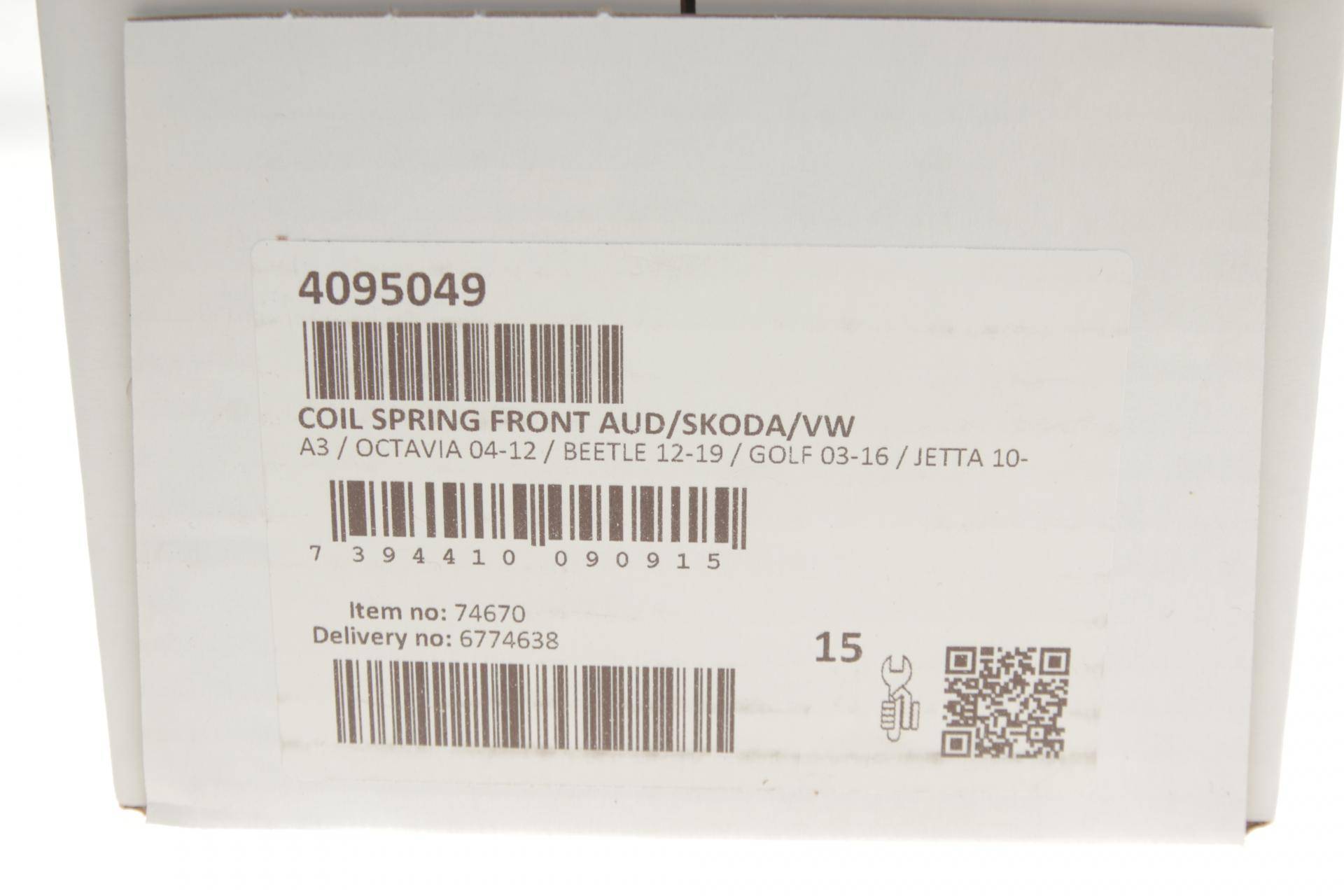 Пружина (передня) VW Golf V/VI/Skoda Octavia 1.2-1.4TSI/1.4-1.6/1.6FSI 03-13 (унив/накл.з.ч)/Jetta