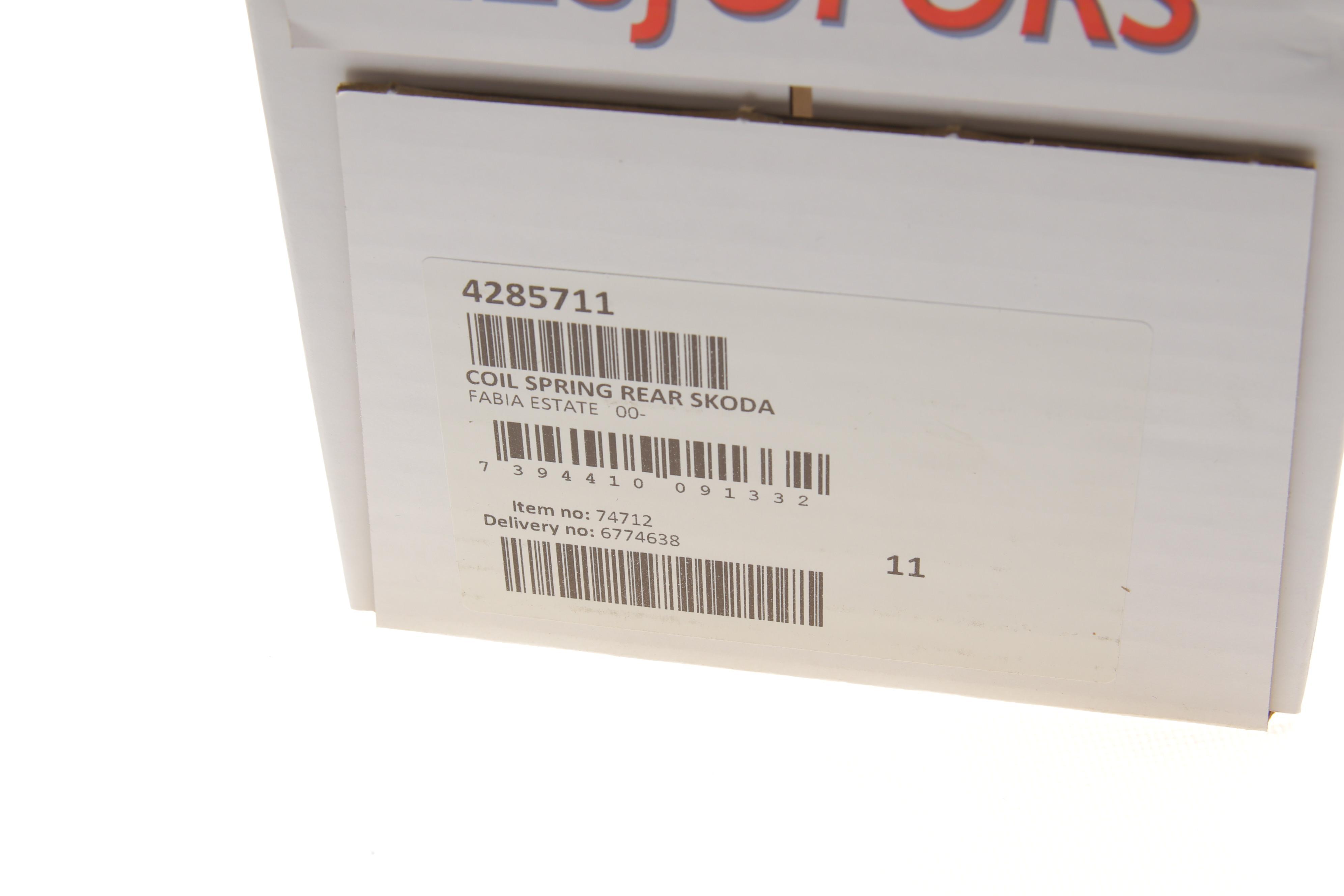 Пружина (задня) Skoda Fabia I/II Combi 1.2-2.0/1.4-1.9TDI/1.2TSI/1.9SDI 00-14 (універсал)