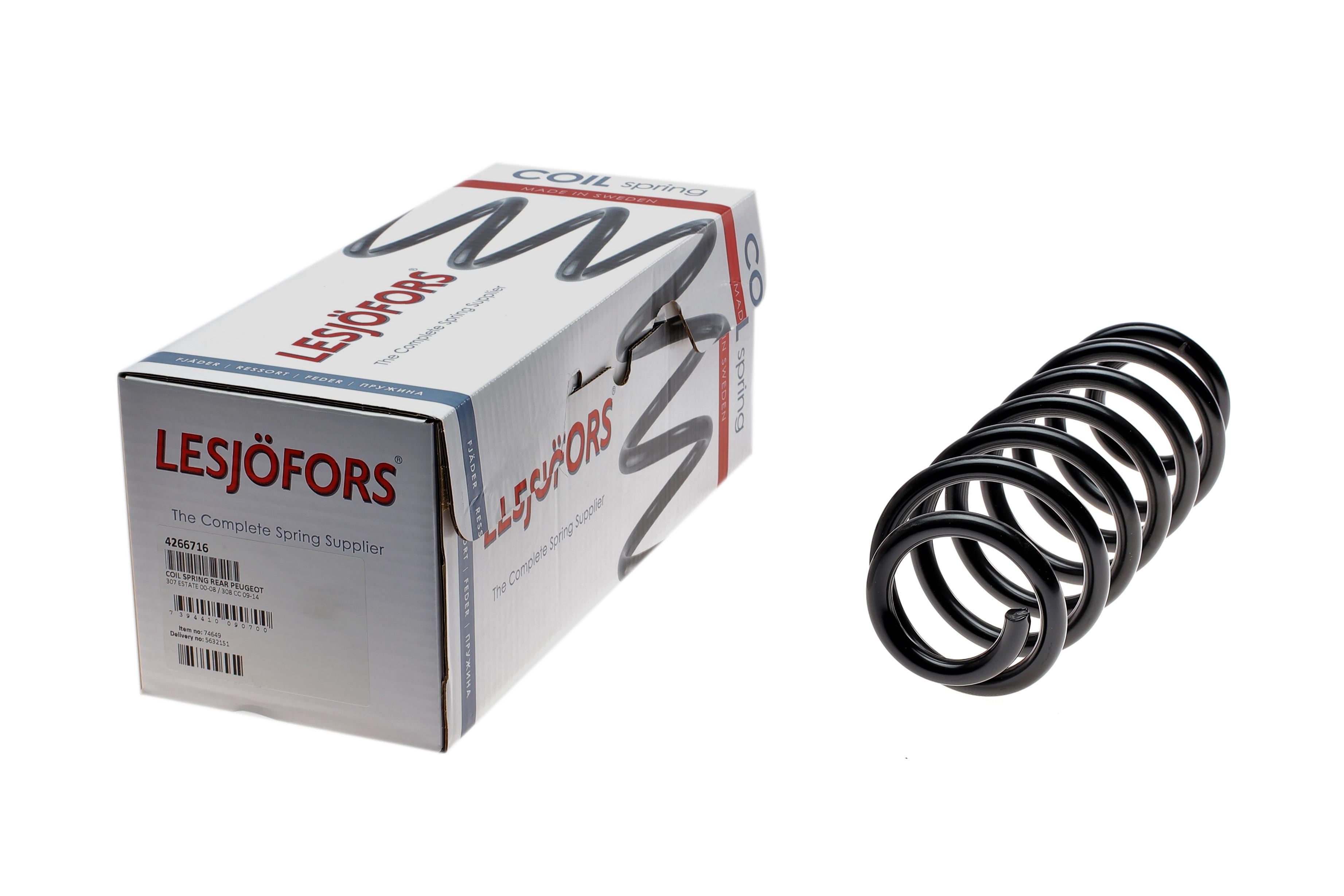 Пружина (задня) Peugeot 307 1.4-2.0/16V/HDi 02-14 (універсал)