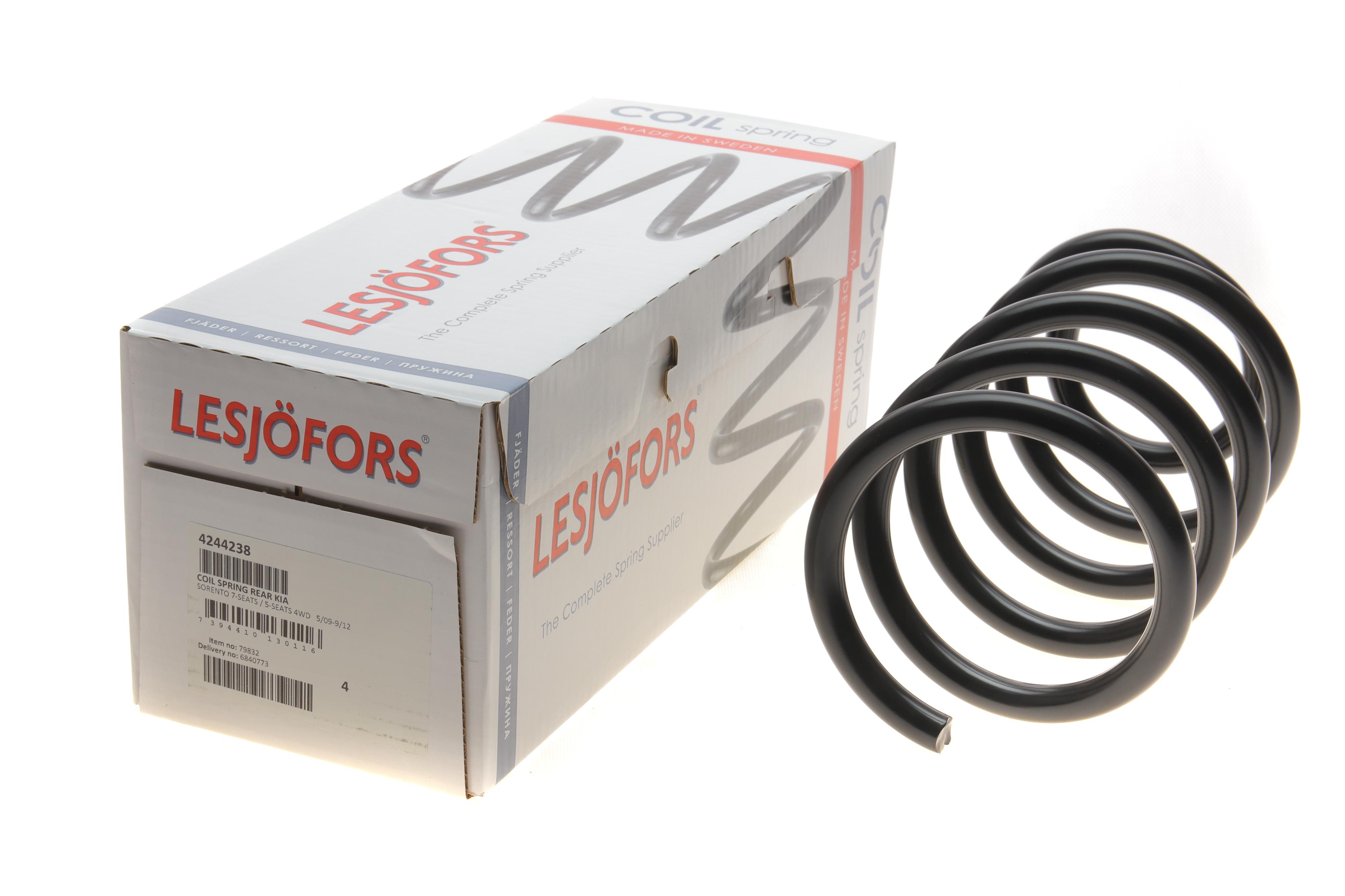 Пружина (задня) Kia Sorento II 2.2CRDi/2.4CVVT/4WD 09-12 (SUV) (5,7 мест) (без с-ми рег.дор.просв.)