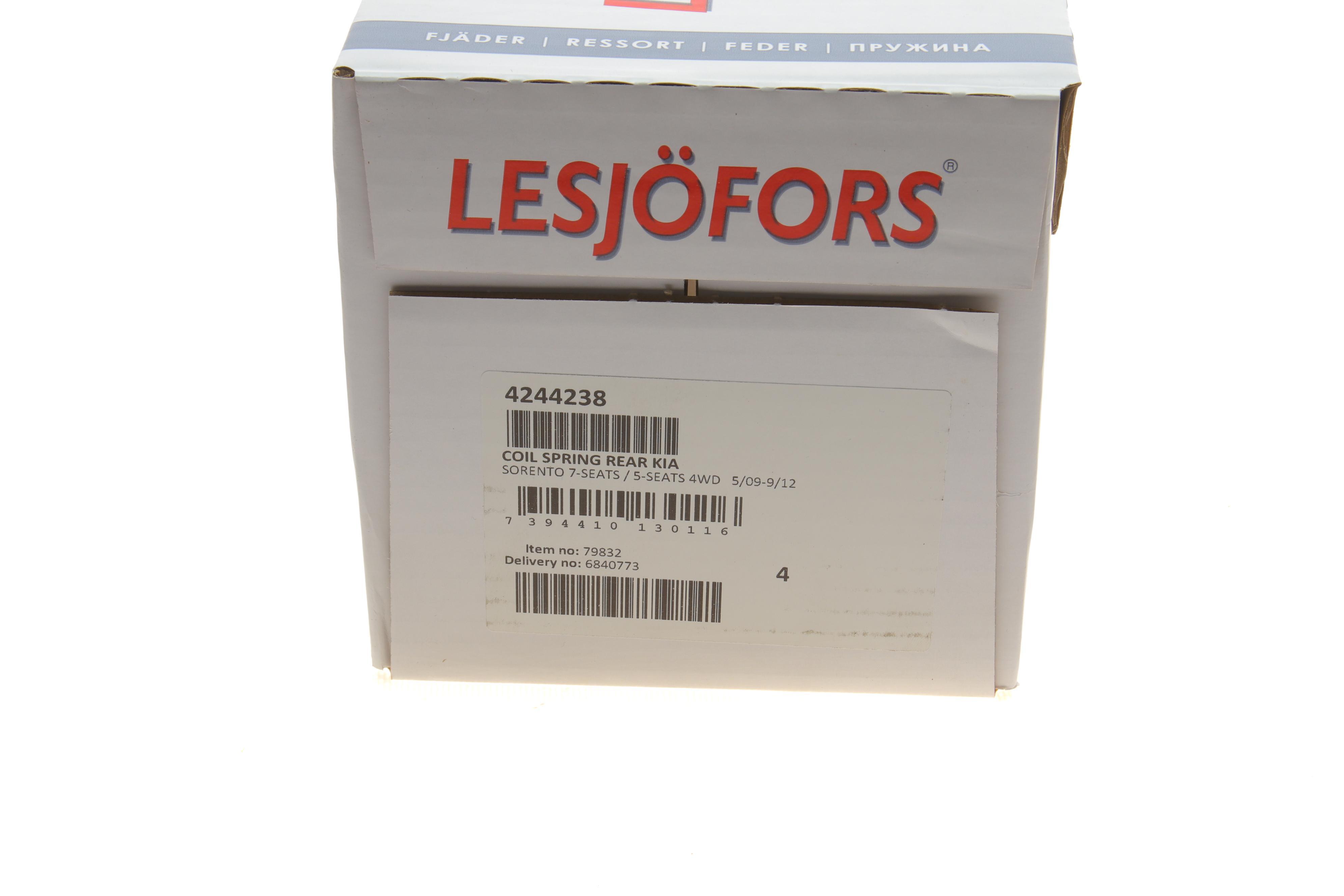 Пружина (задня) Kia Sorento II 2.2CRDi/2.4CVVT/4WD 09-12 (SUV) (5, 7 мест) (без с-ми рег.дор.просв.)