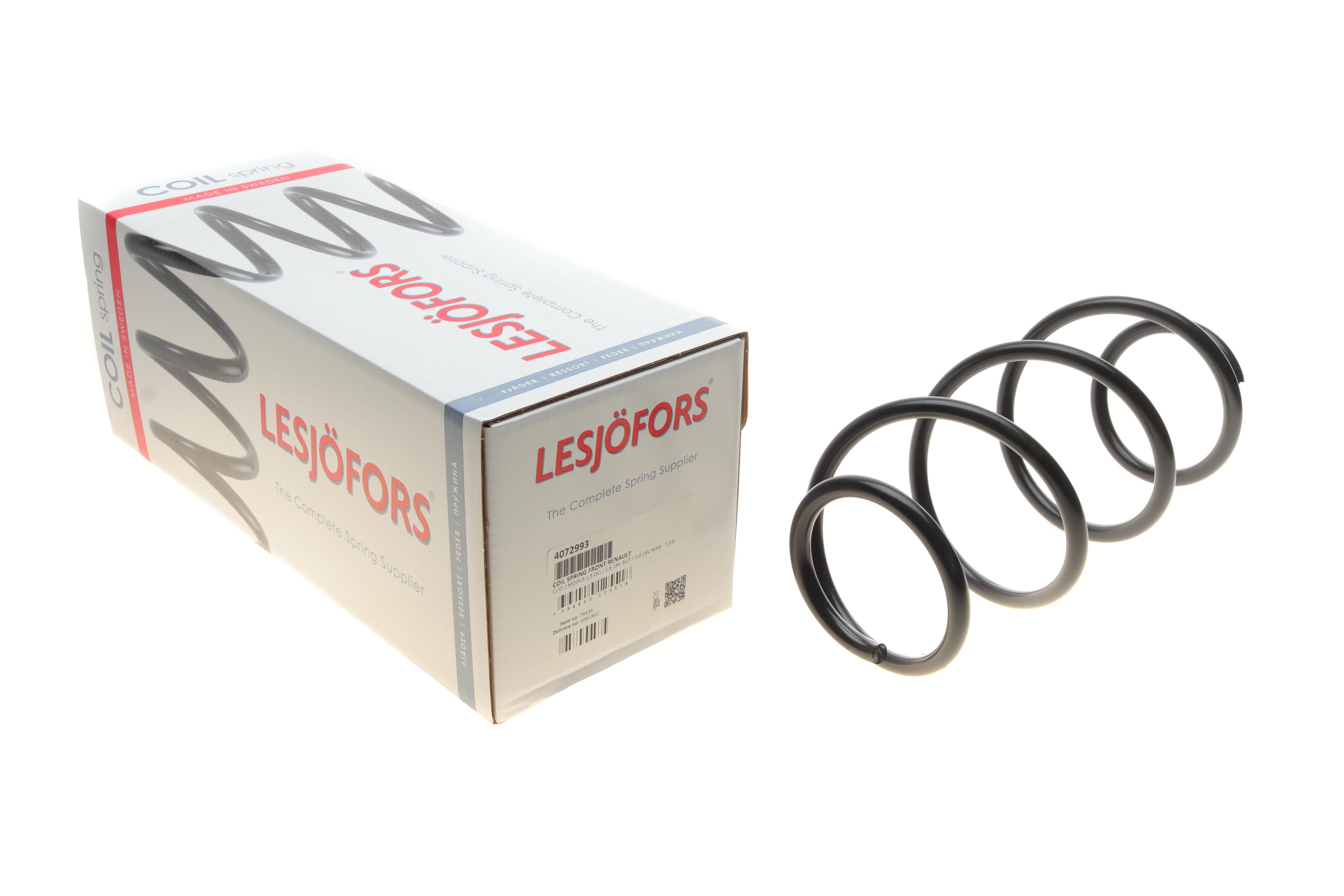 Пружина (передня) Renault Clio 1.5dCi 05-14/1.6 16V АКПП/2.0 16V МКПП 10-14/Modus 10- (ун/накл.з.ч)