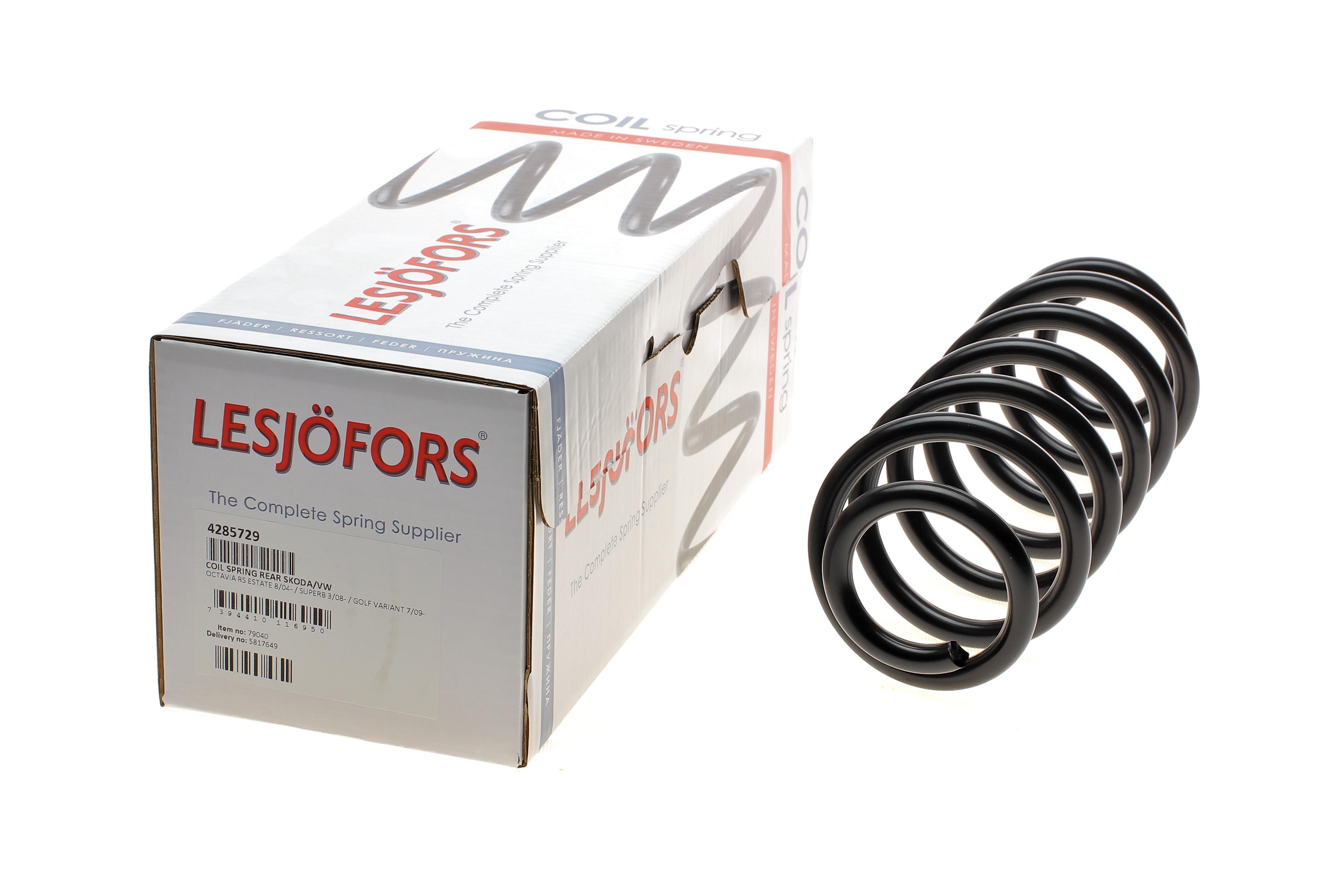 Пружина (задня) Skoda Octavia II 2.0RS/TDI RS 05-13/Superb 1.6-1.9TDI 08-15/VW Golf 1.9-2.0TDI 04-