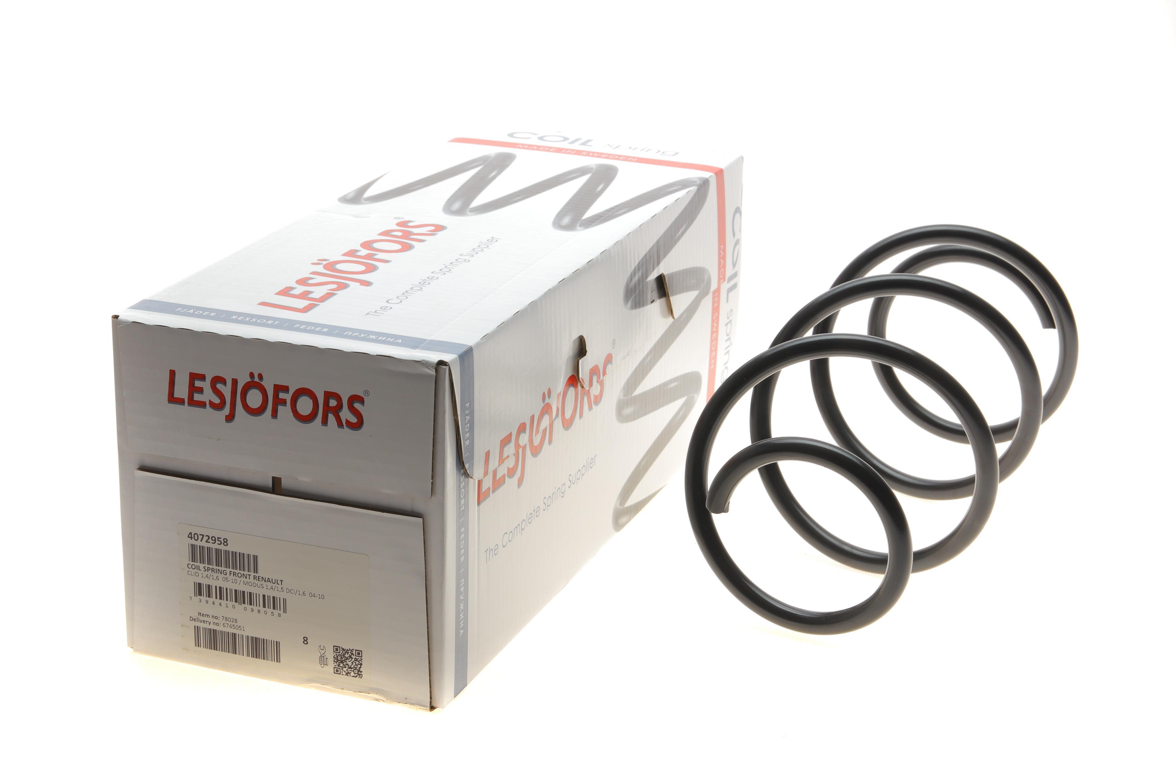 Пружина (передня) Renault Clio III 1.4-1.6 16V 05-10 (унив./накл.зад.ч)/Modus 1.4/1.6/1.5dCi 04-10