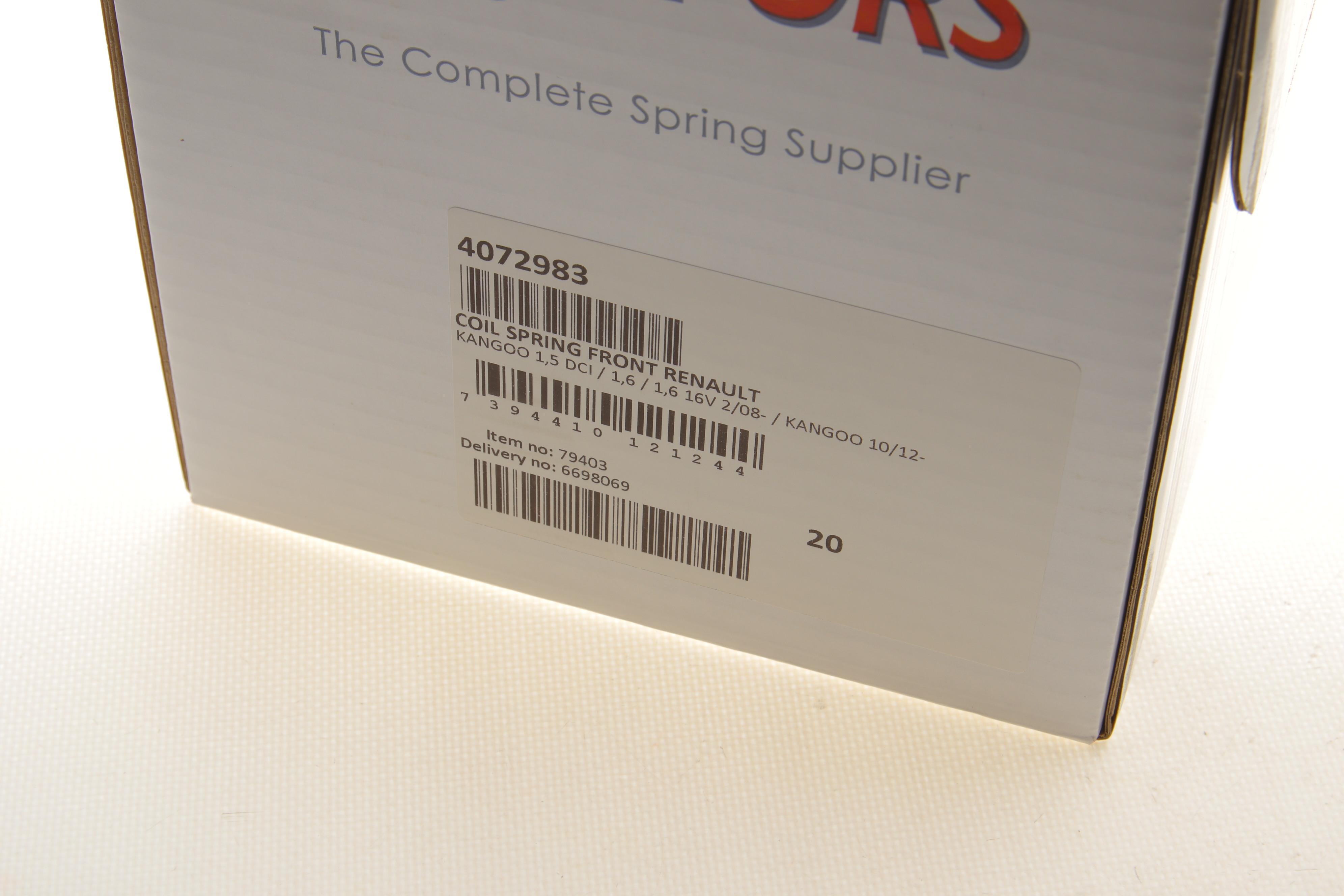 Пружина (передня) Renault Kangoo 1.5dCi/1.6/1.6 16V 08- (вен/фургон) (осн:Kangoo/Express)