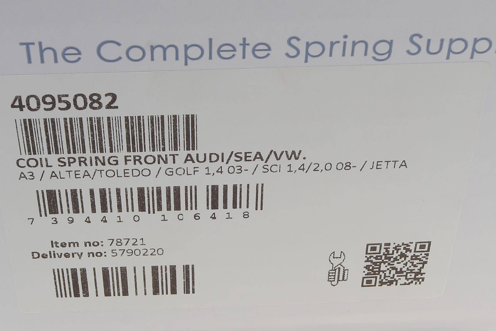 Пружина (передня) VW Golf V/VI 1.4TSI/1.8TSI/1.9TDI/2.0FSI 03-13 (унив/накл.з.ч)/Jetta III/IV 05-