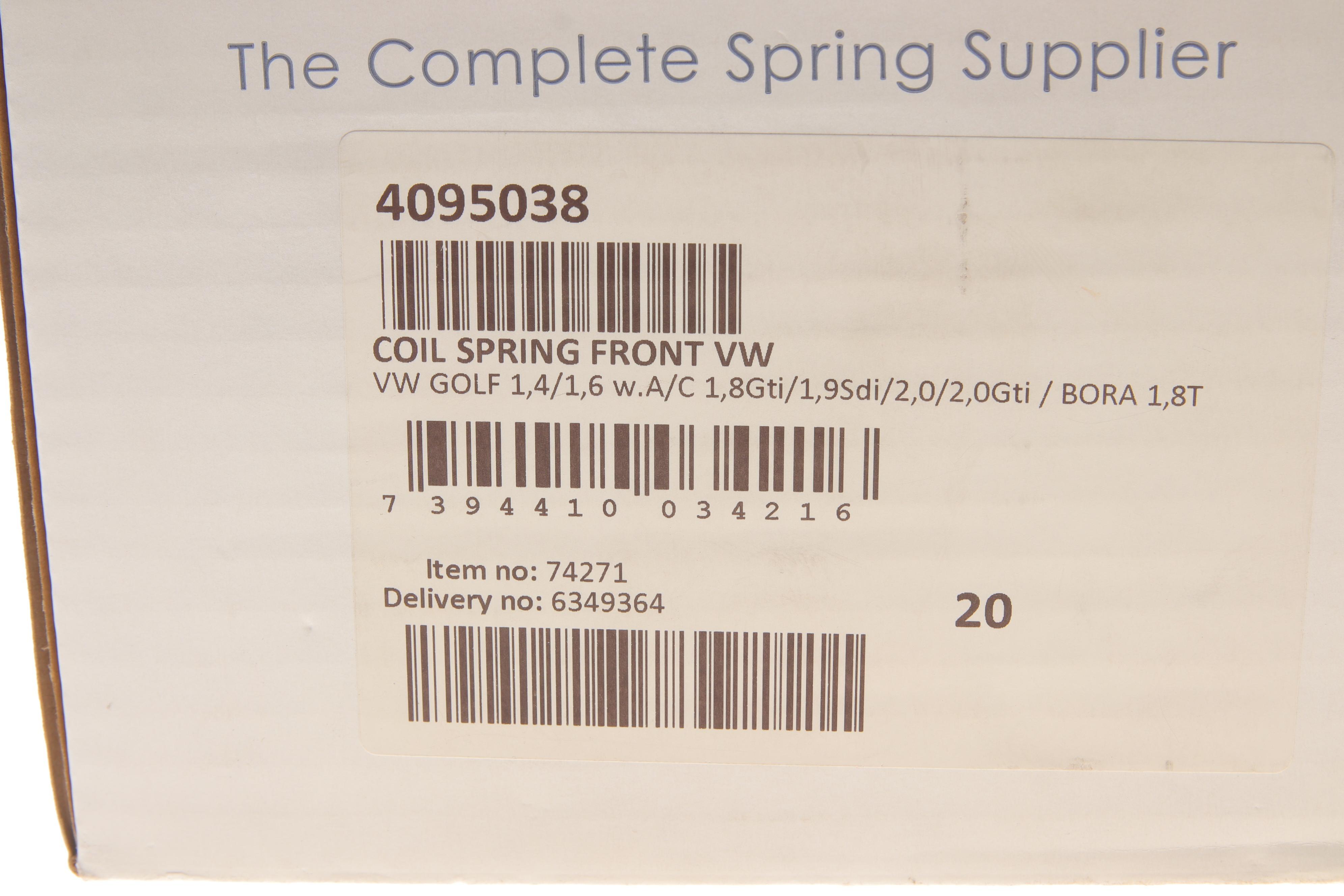Пружина (передня) VW Golf IV 1.4 16V (+AC)/1.6/16V/FSI/1.9SDI/2.0 97-06 (нах.зад.частина/універсал)